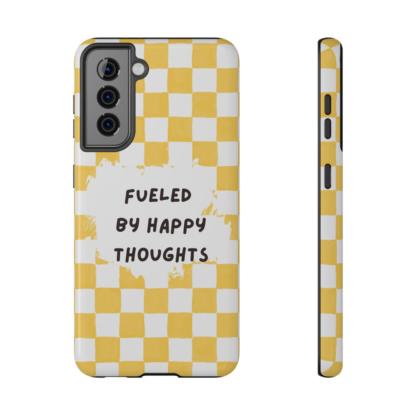 Fueled By Happy Thoughts Impact-Resistant Phone Case