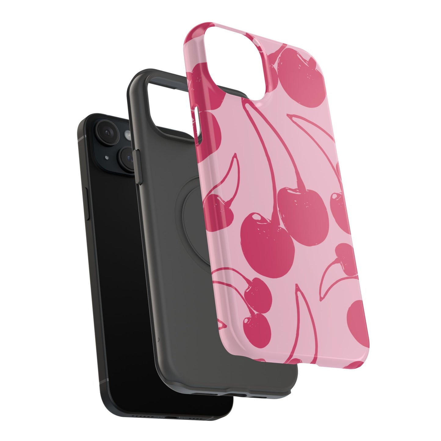 Pink Juicy Cherry Impact-Resistant Case