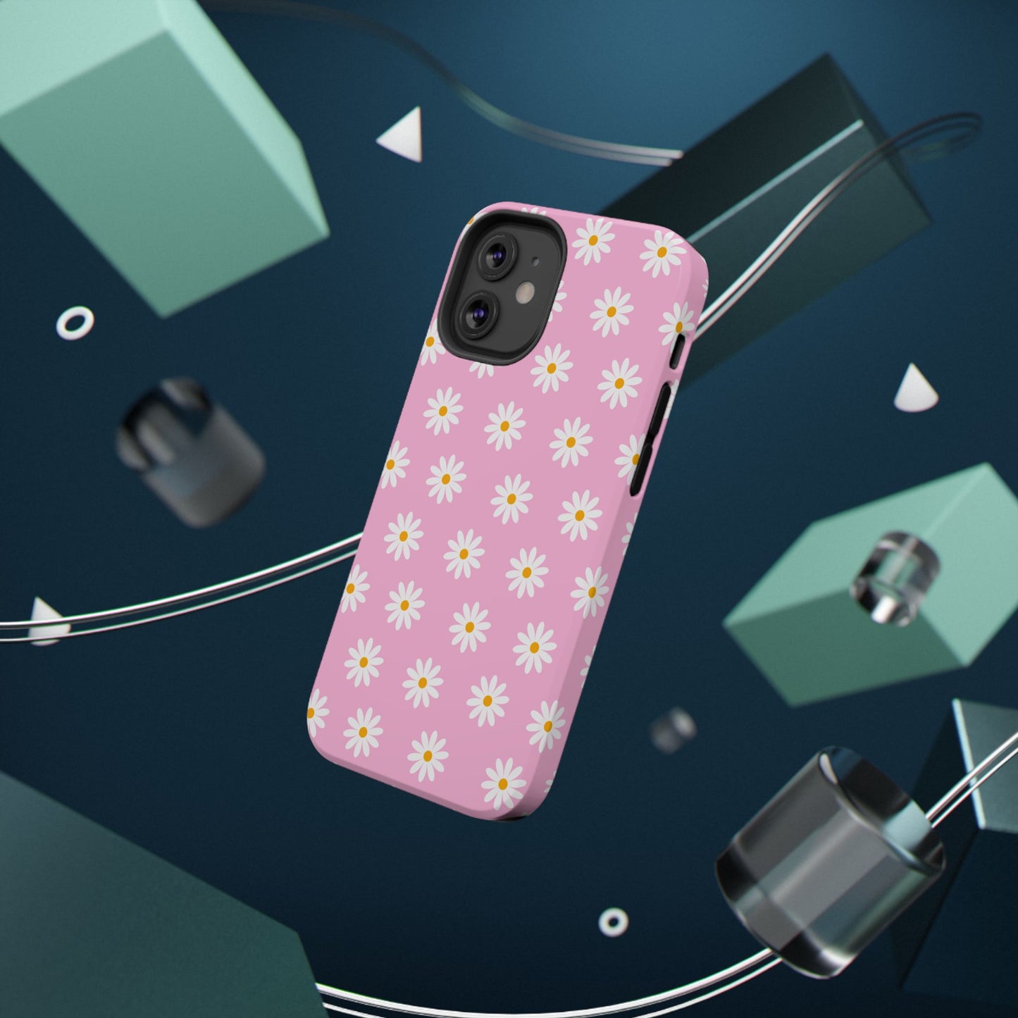 Pink Pastel Flora Impact-Resistant Phone Case