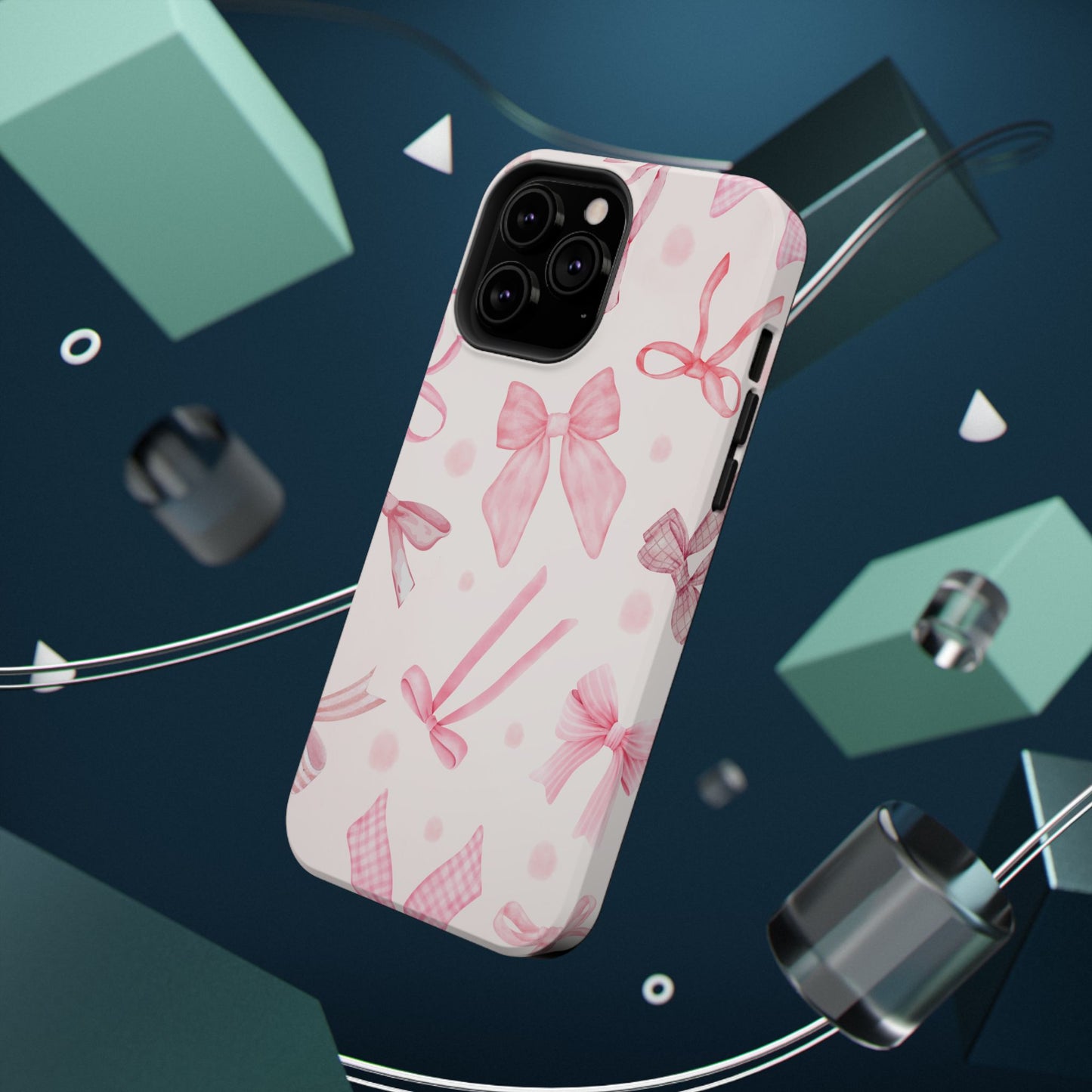 Pink Bows Impact-Resistant Phone Case