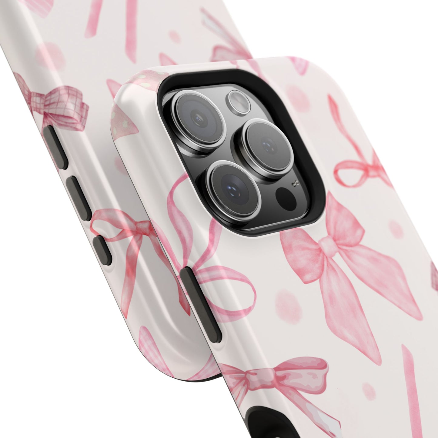 Pink Bows Impact-Resistant Phone Case