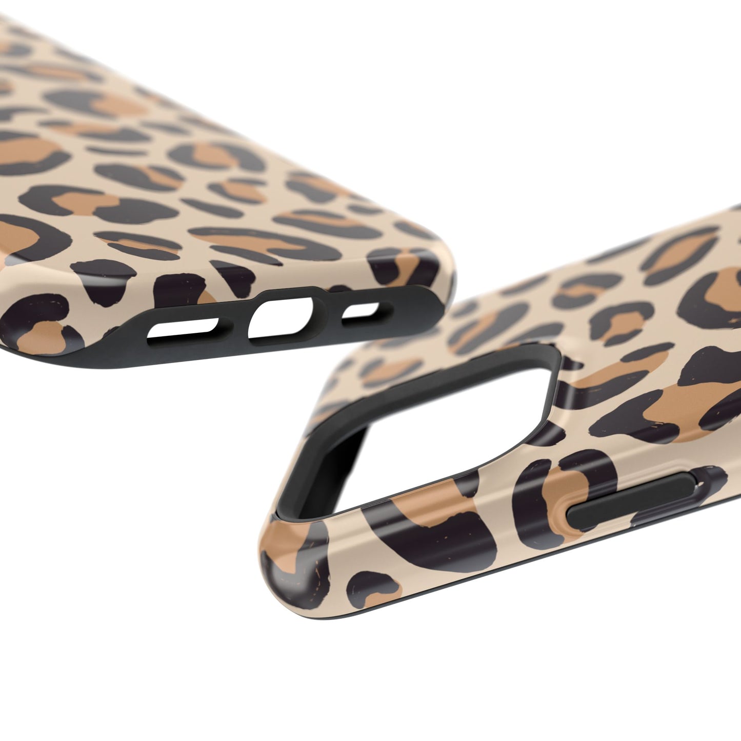 Glam Leopard Print Impact-Resistant Phone Case