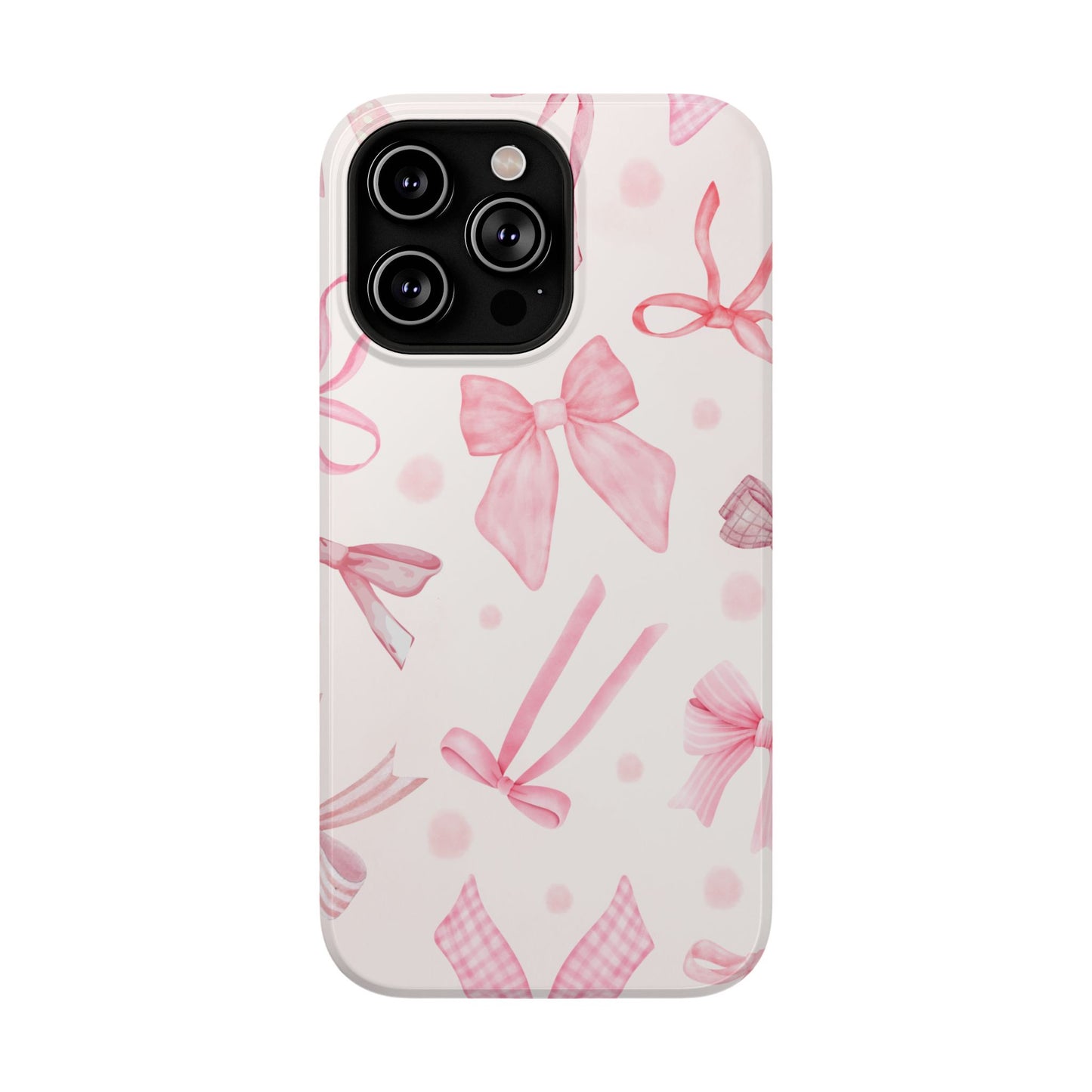 Pink Bows Impact-Resistant Phone Case