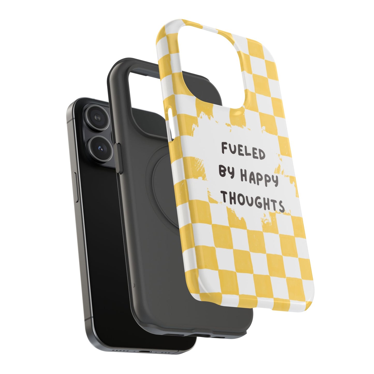 Fueled By Happy Thoughts Impact-Resistant Phone Case