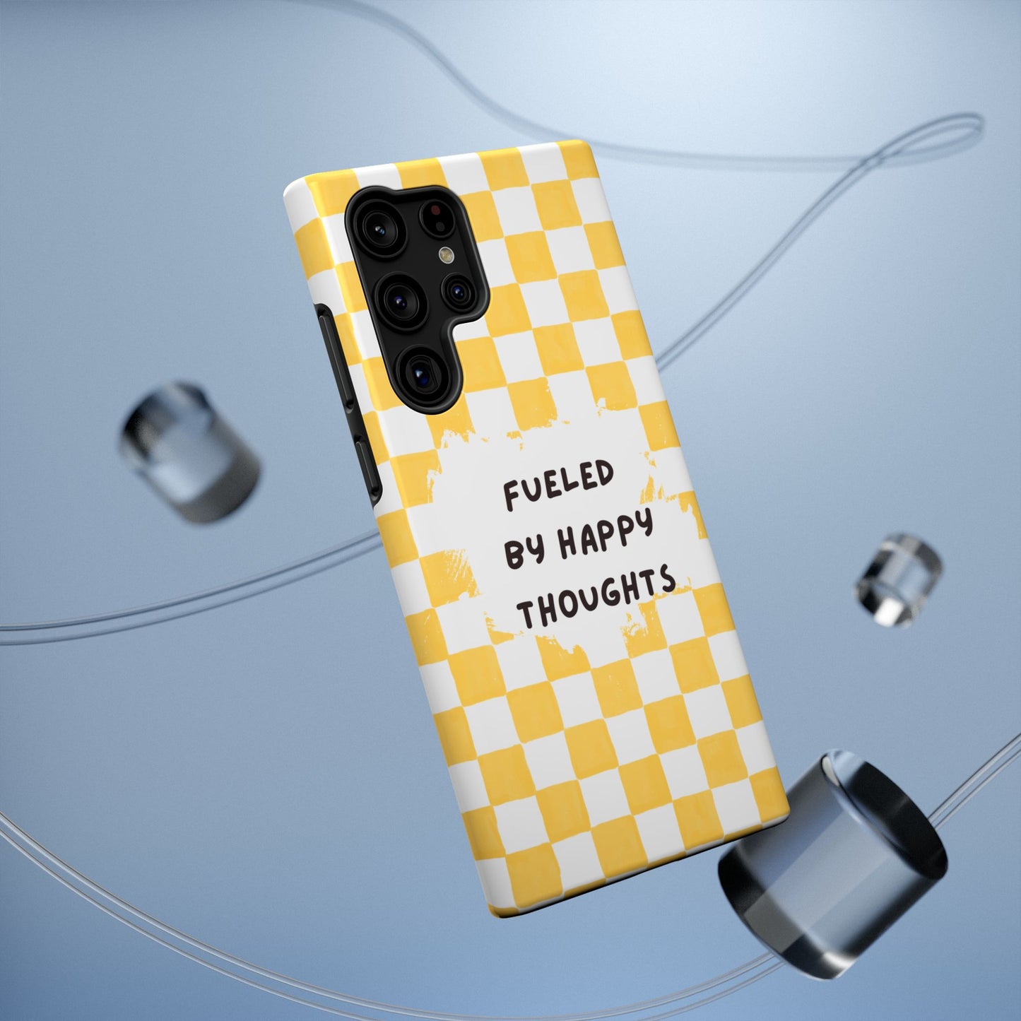 Fueled By Happy Thoughts Impact-Resistant Phone Case