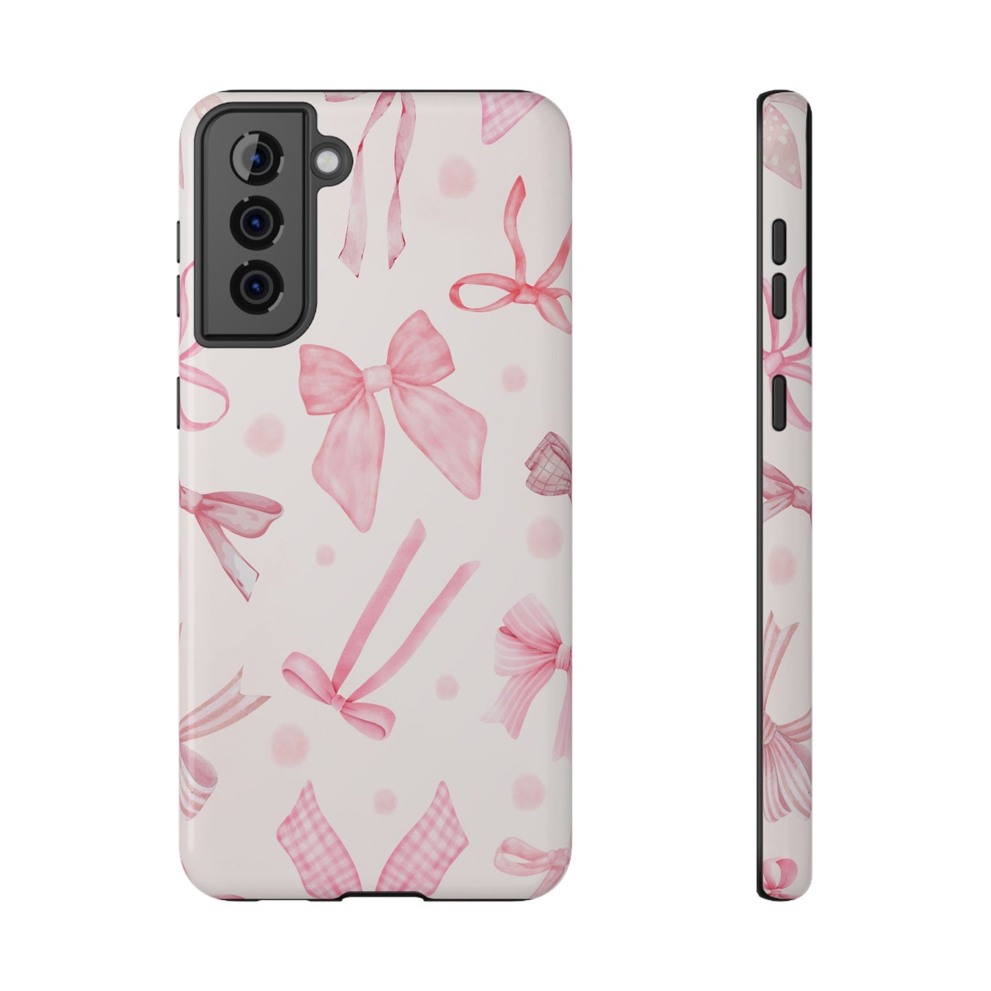 Pink Bows Impact-Resistant Phone Case