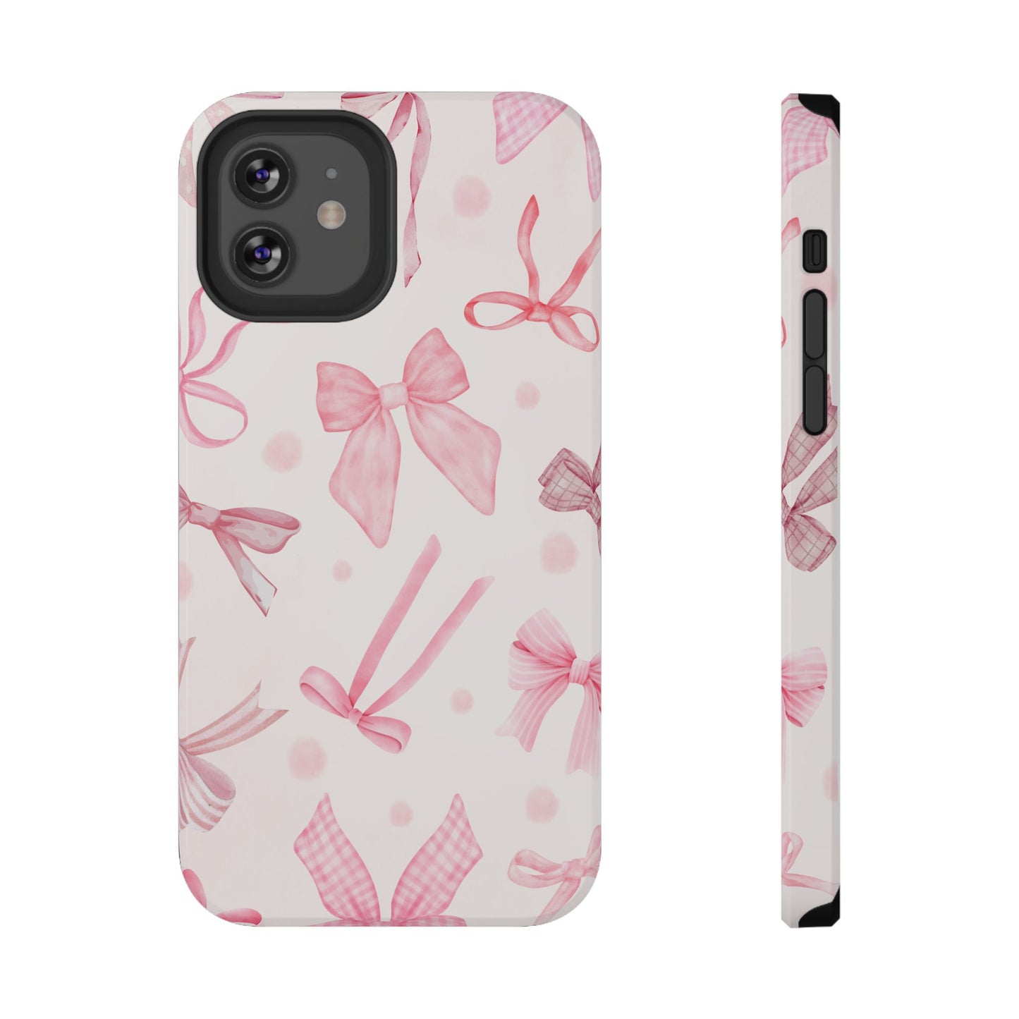Pink Bows Impact-Resistant Phone Case