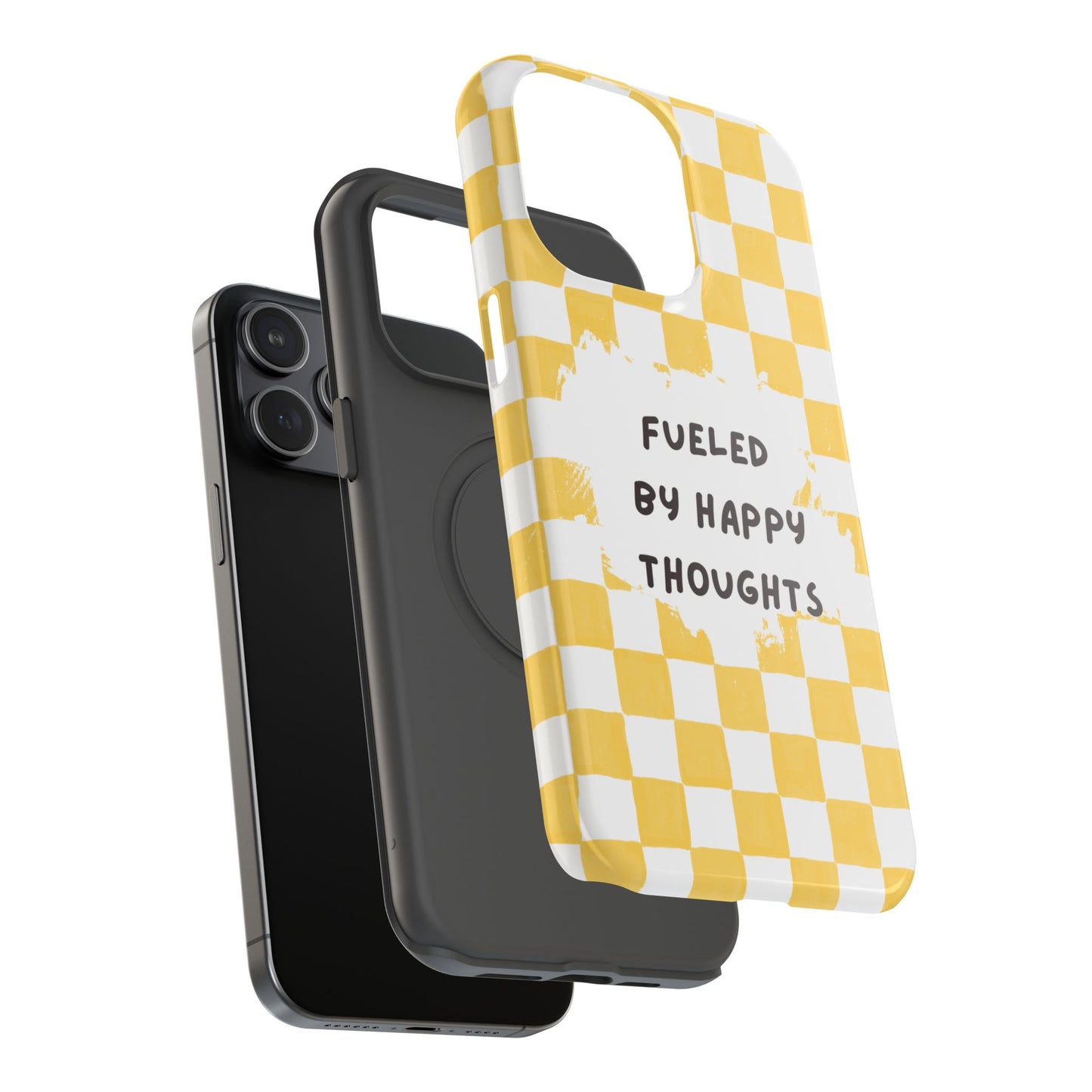 Fueled By Happy Thoughts Impact-Resistant Phone Case