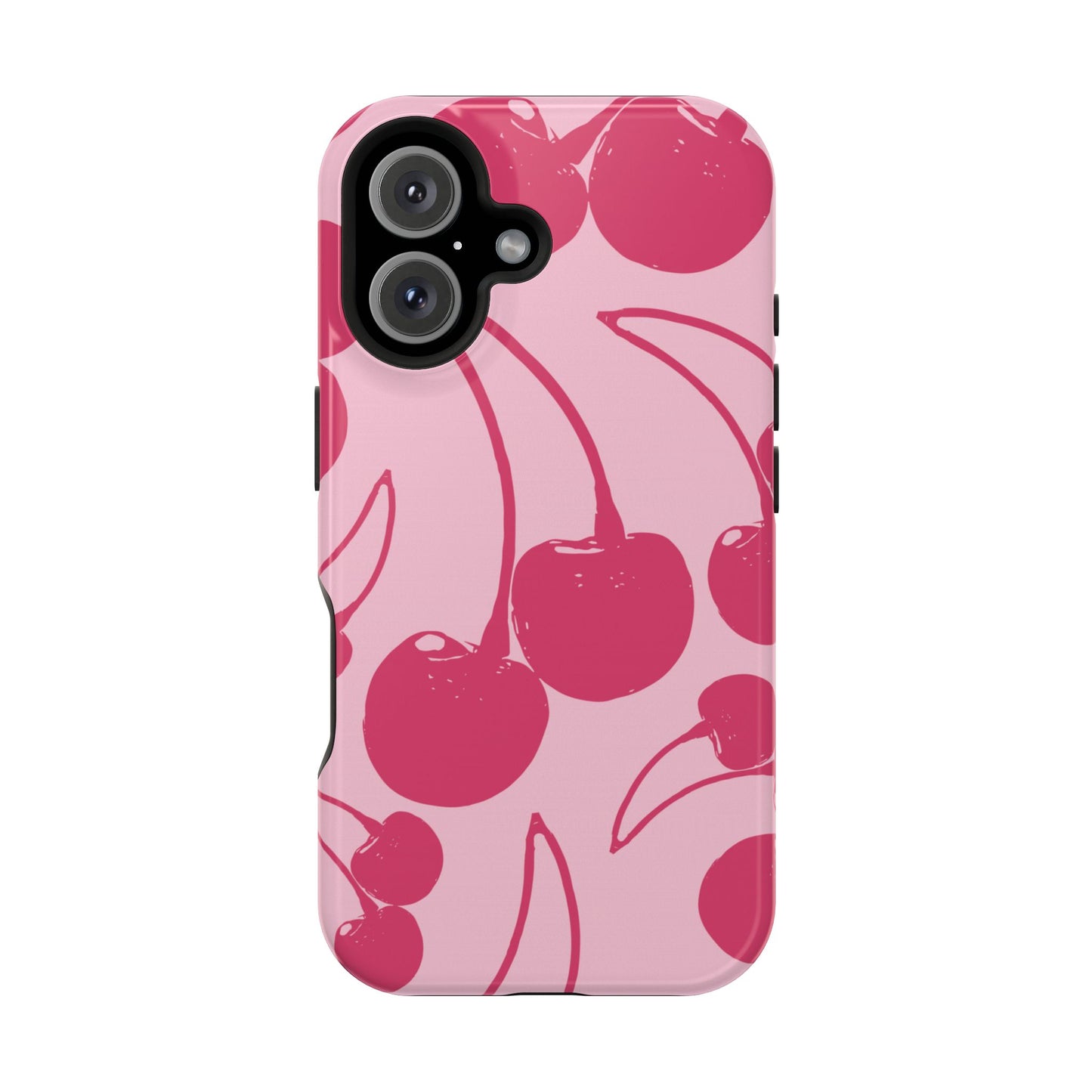 Pink Juicy Cherry Impact-Resistant Case