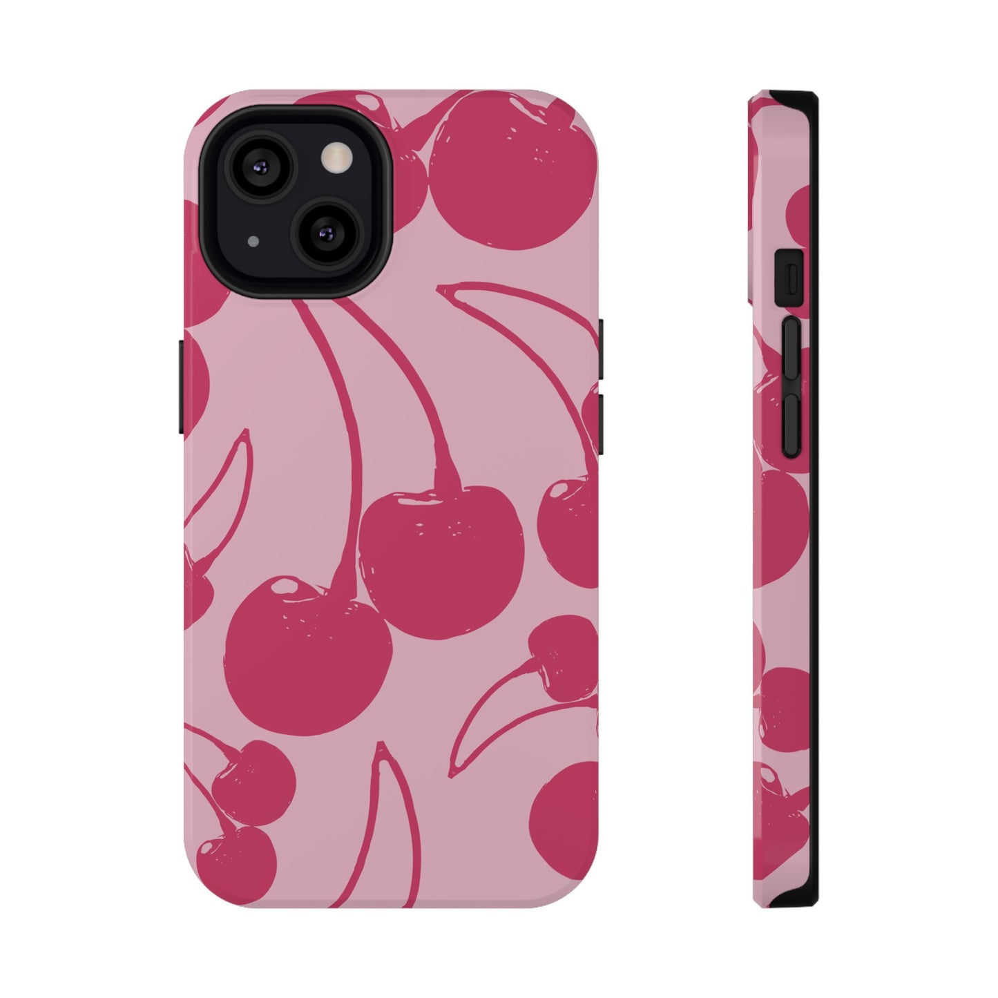 Pink Juicy Cherry Impact-Resistant Case