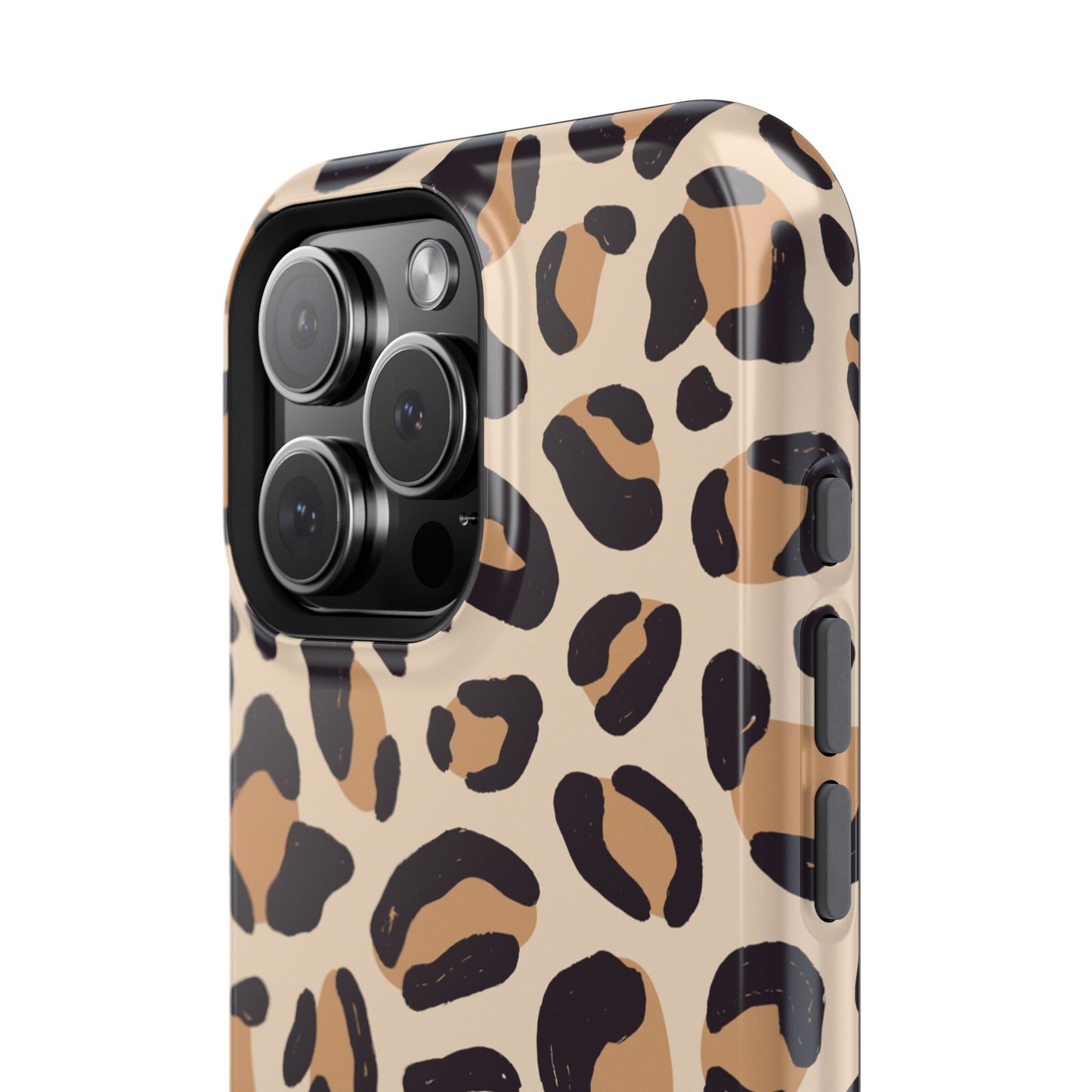 Glam Leopard Print Impact-Resistant Phone Case