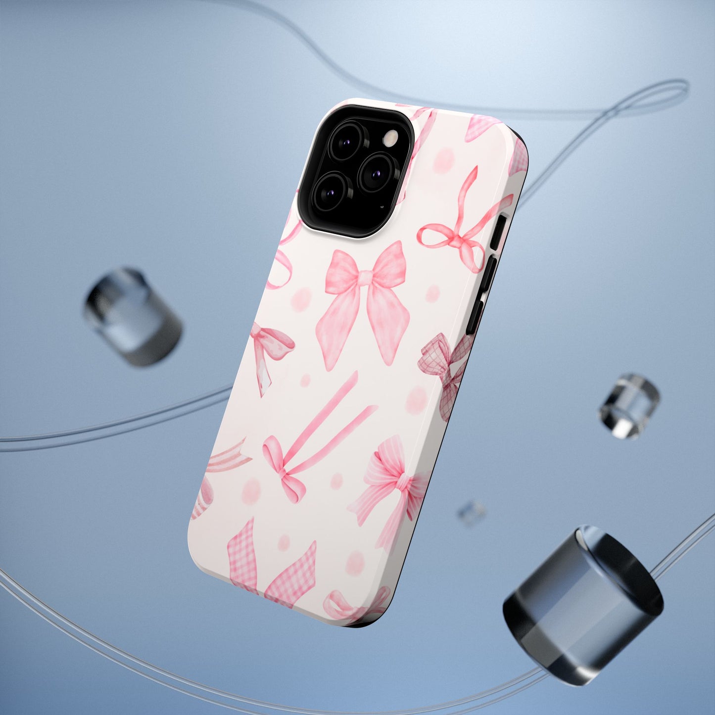 Pink Bows Impact-Resistant Phone Case