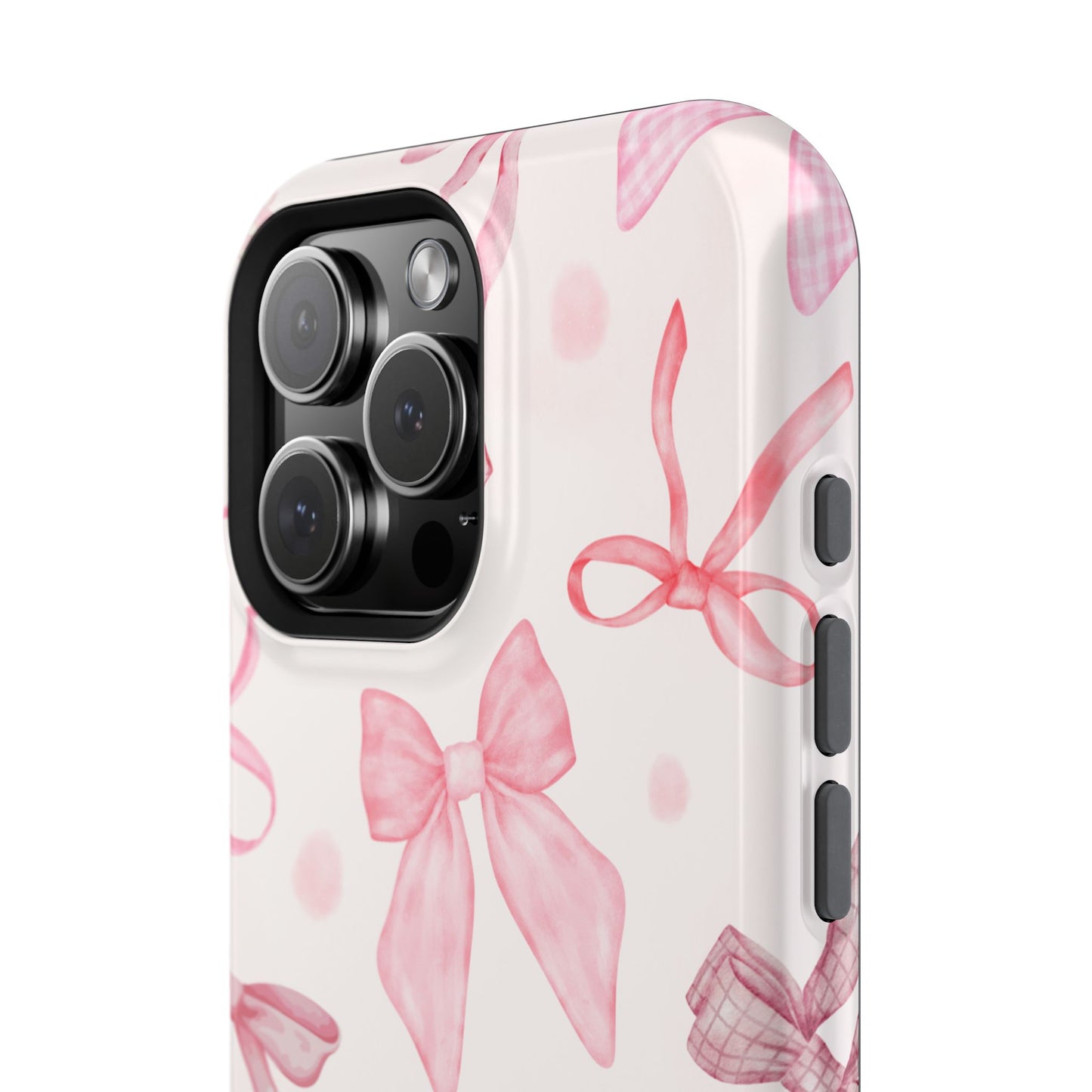Pink Bows Impact-Resistant Phone Case