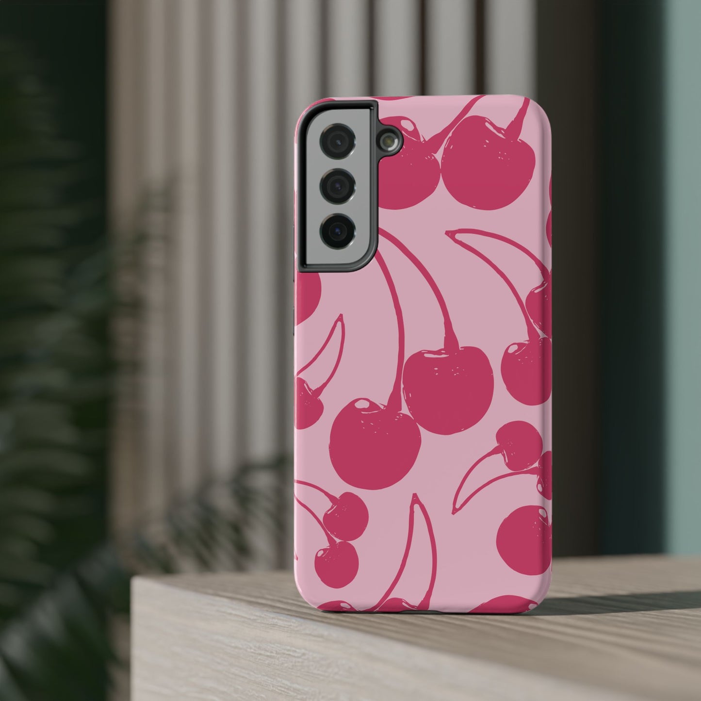 Pink Juicy Cherry Impact-Resistant Case