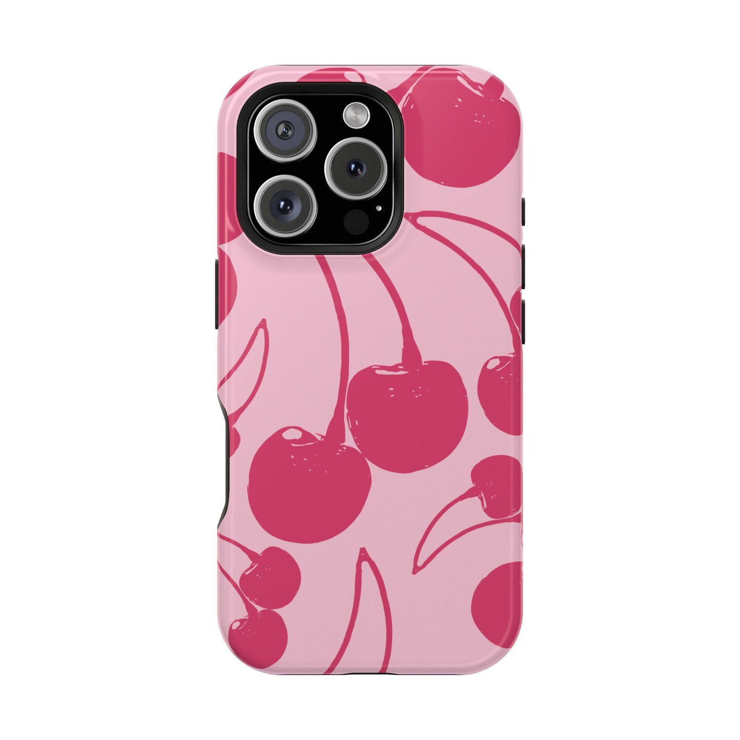 Pink Juicy Cherry Impact-Resistant Case
