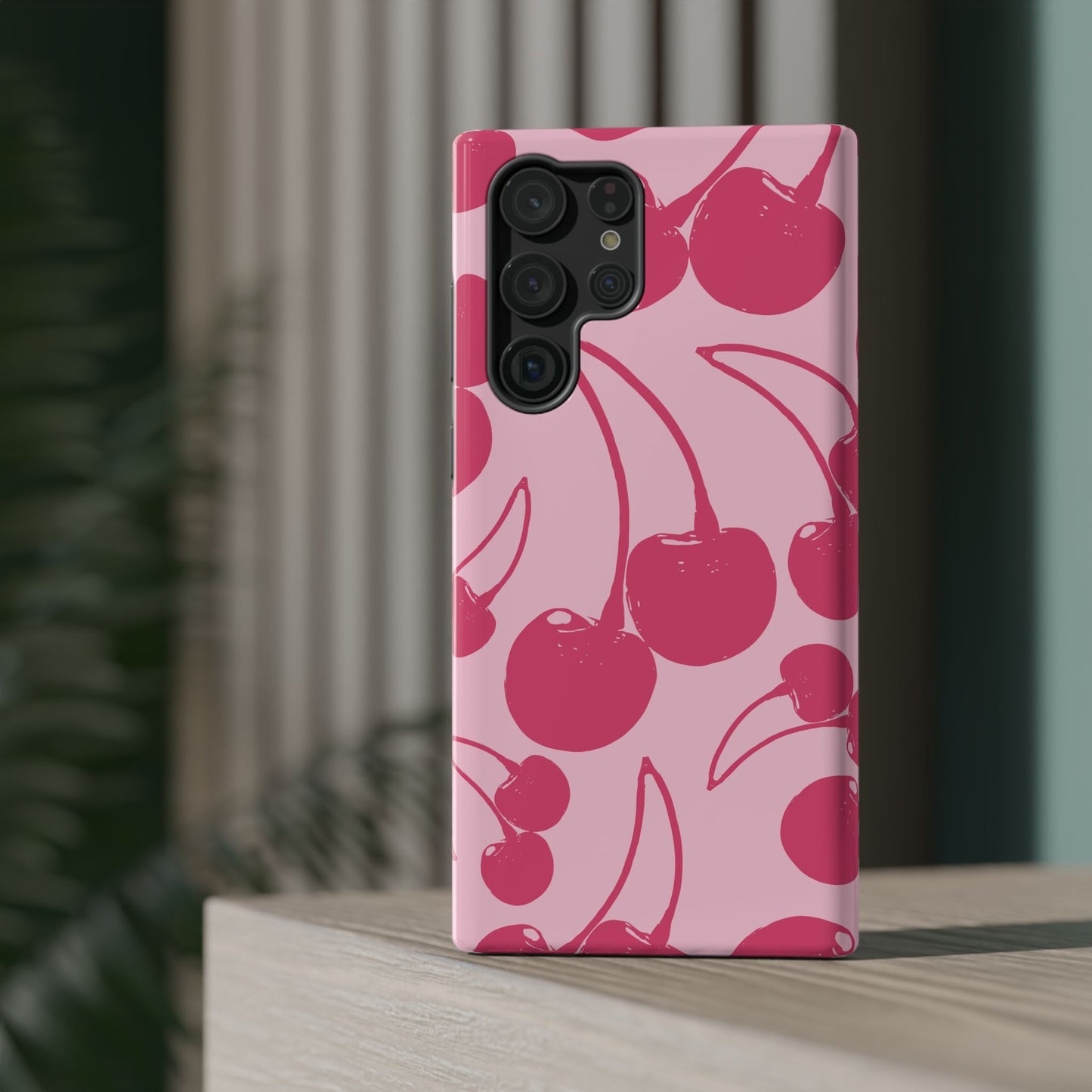 Pink Juicy Cherry Impact-Resistant Case