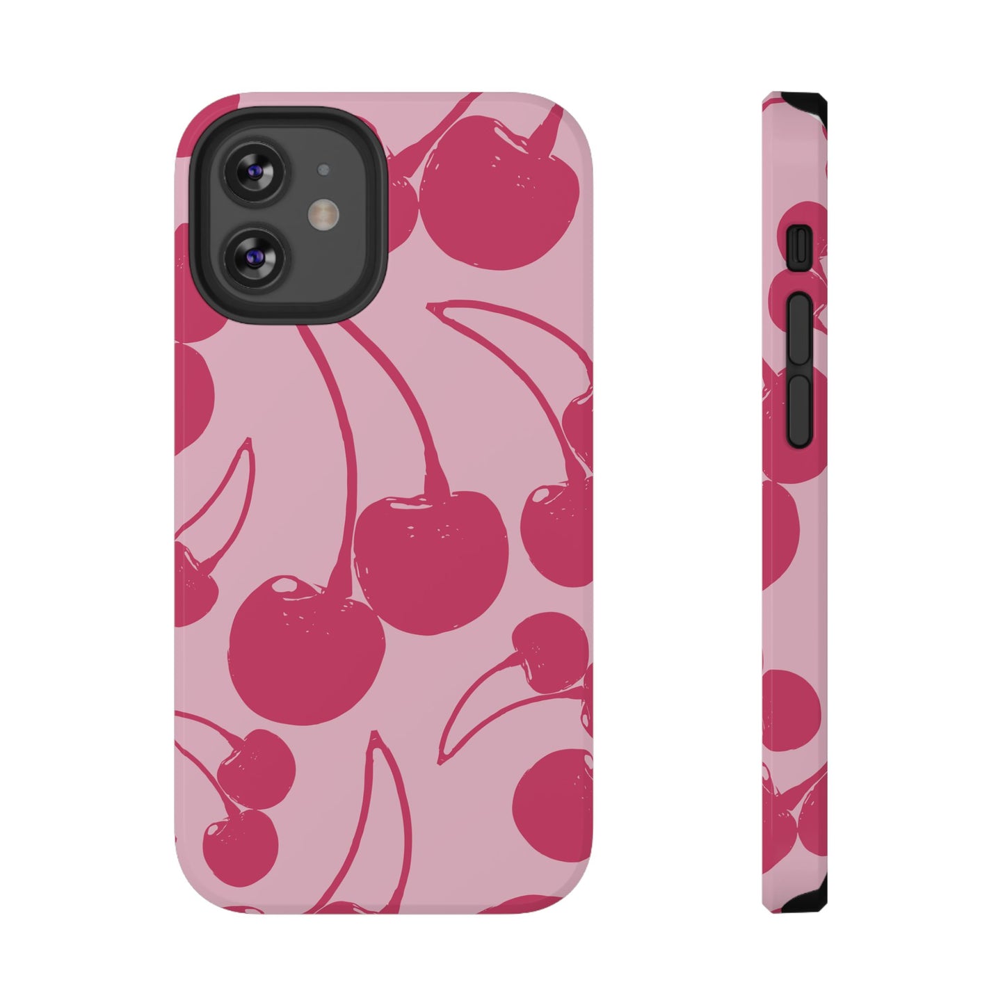 Pink Juicy Cherry Impact-Resistant Case
