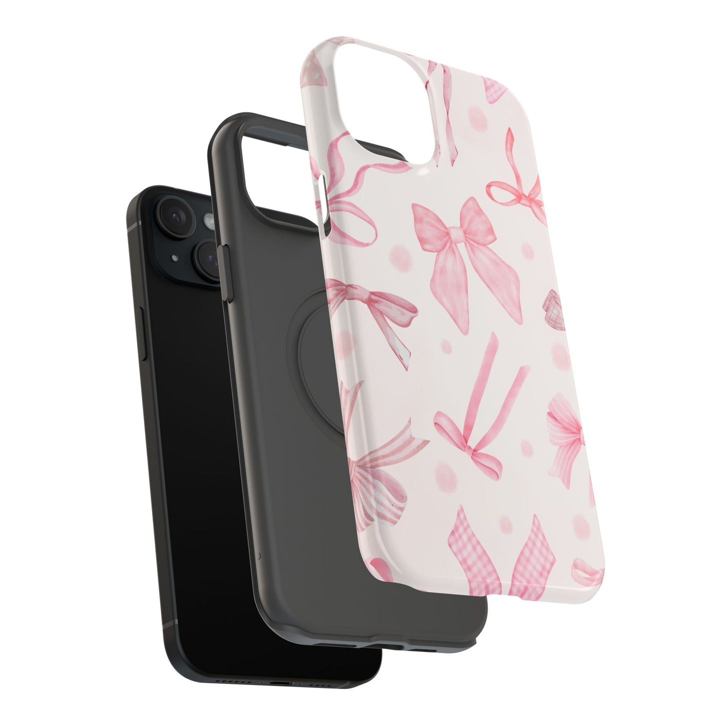 Pink Bows Impact-Resistant Phone Case