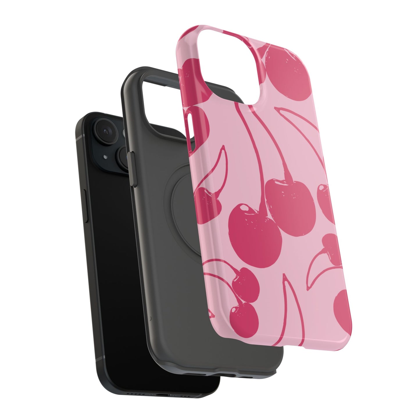 Pink Juicy Cherry Impact-Resistant Case