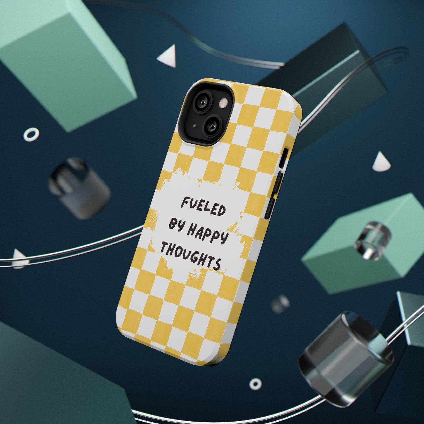 Fueled By Happy Thoughts Impact-Resistant Phone Case