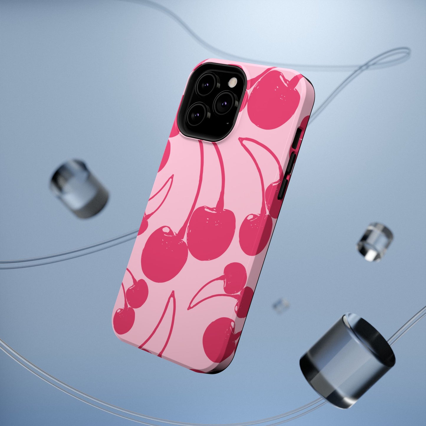 Pink Juicy Cherry Impact-Resistant Case