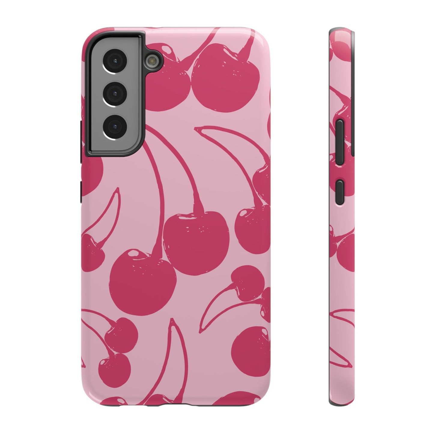 Pink Juicy Cherry Impact-Resistant Case