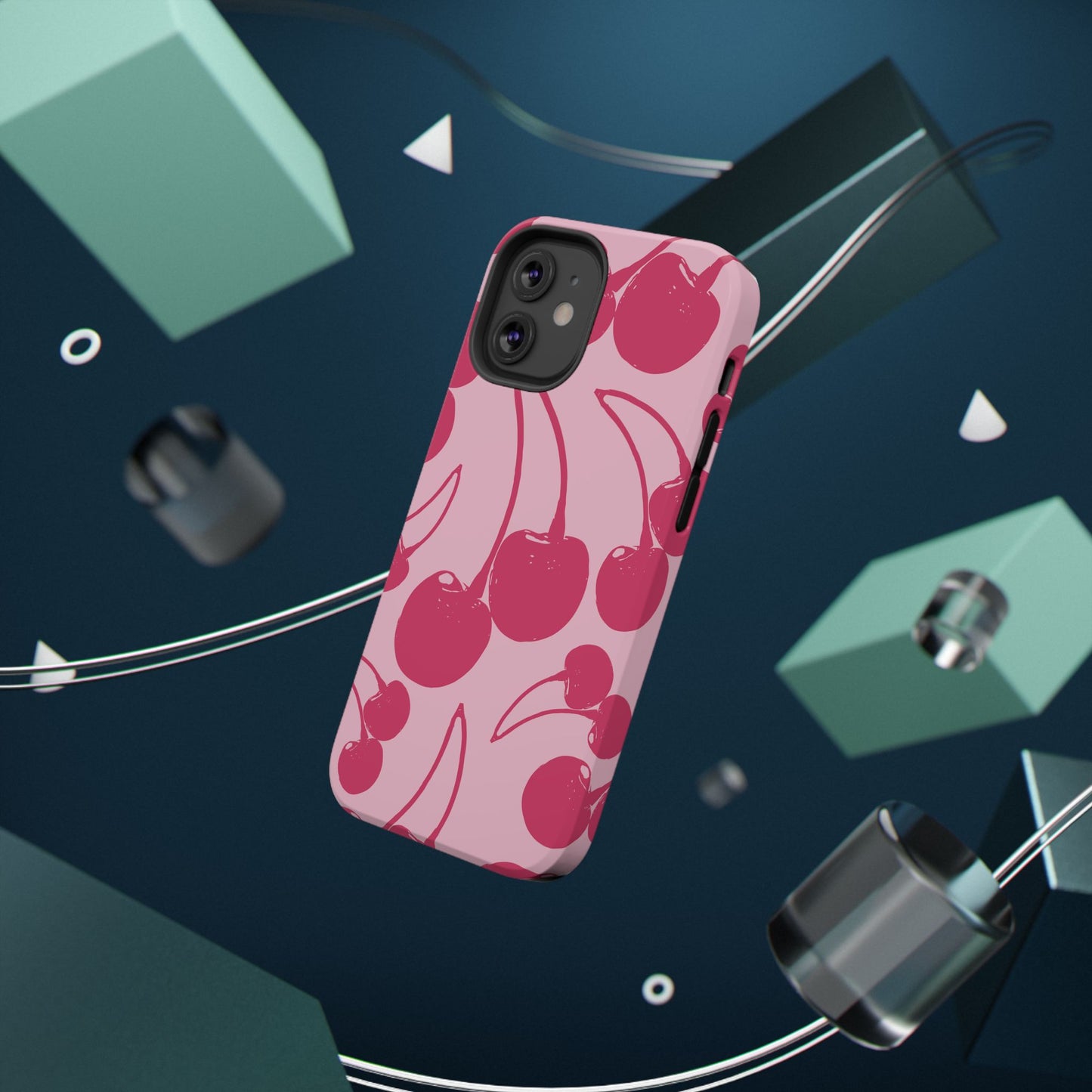 Pink Juicy Cherry Impact-Resistant Case