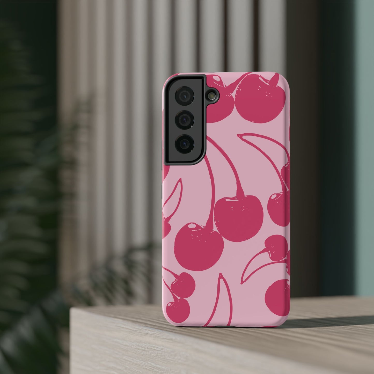 Pink Juicy Cherry Impact-Resistant Case