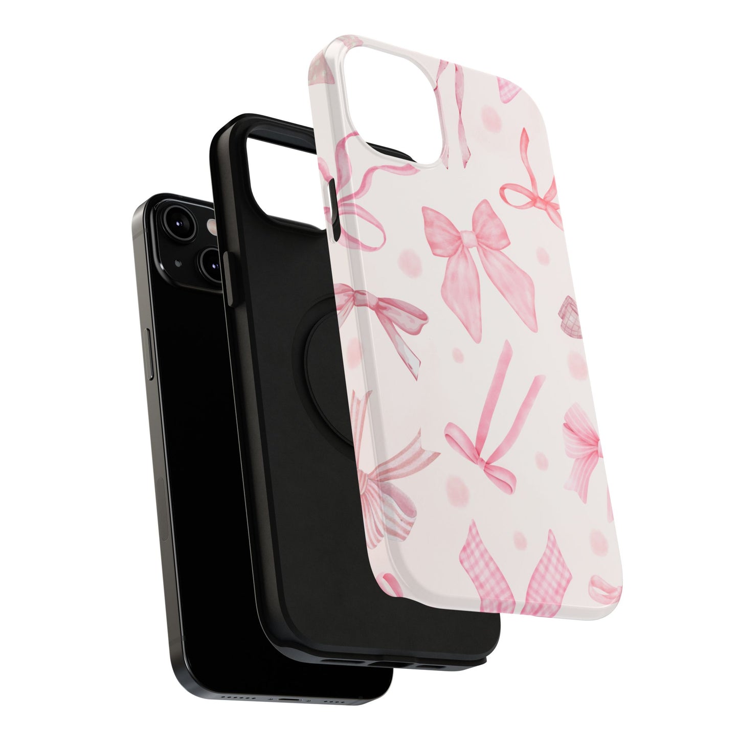 Pink Bows Impact-Resistant Phone Case
