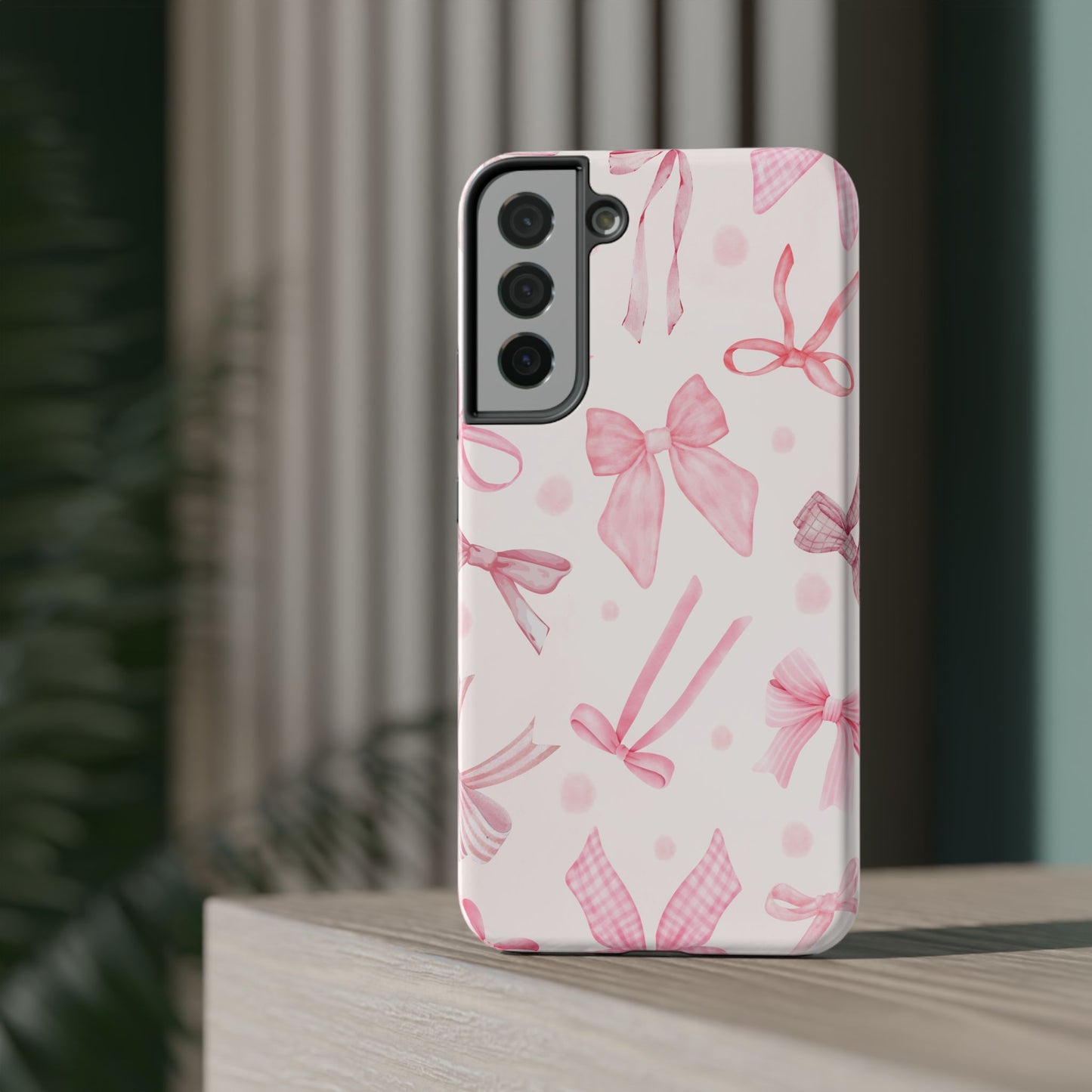 Pink Bows Impact-Resistant Phone Case