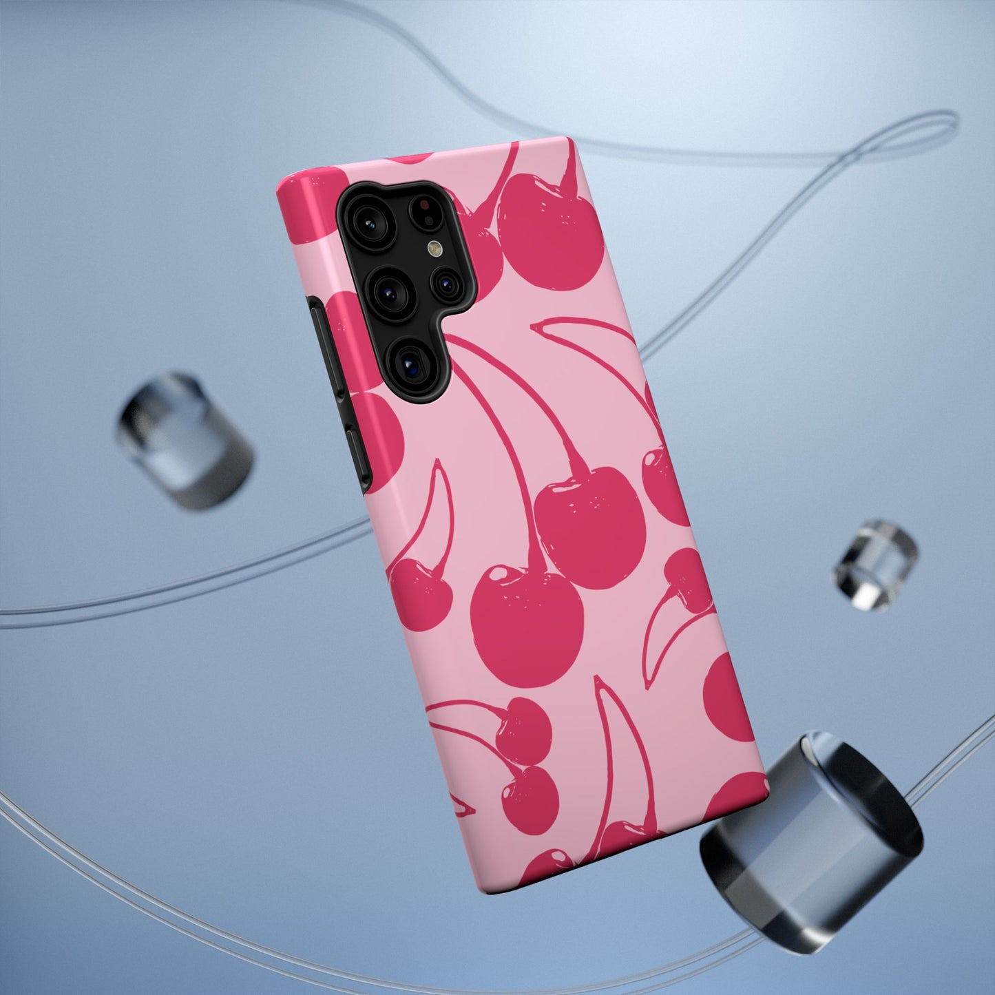 Pink Juicy Cherry Impact-Resistant Case