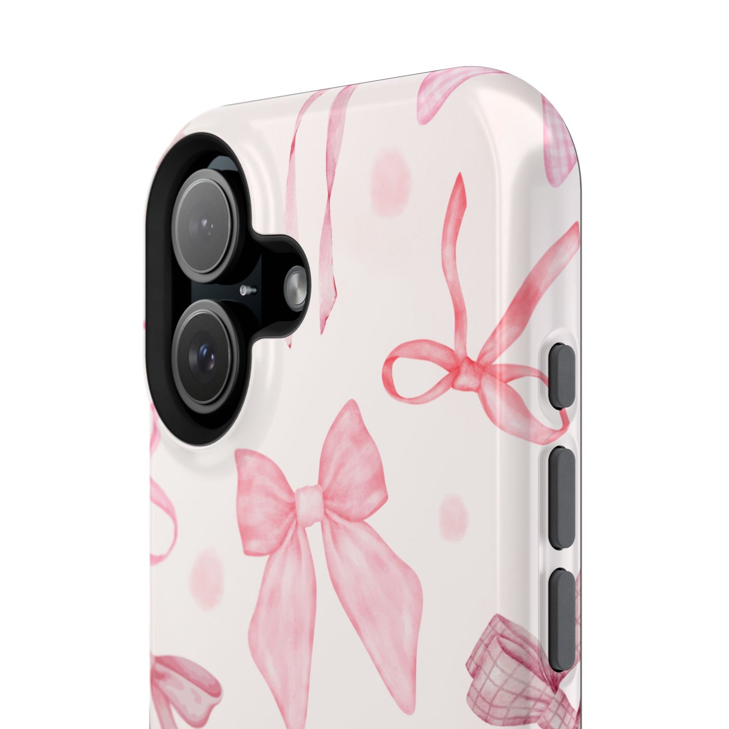Pink Bows Impact-Resistant Phone Case