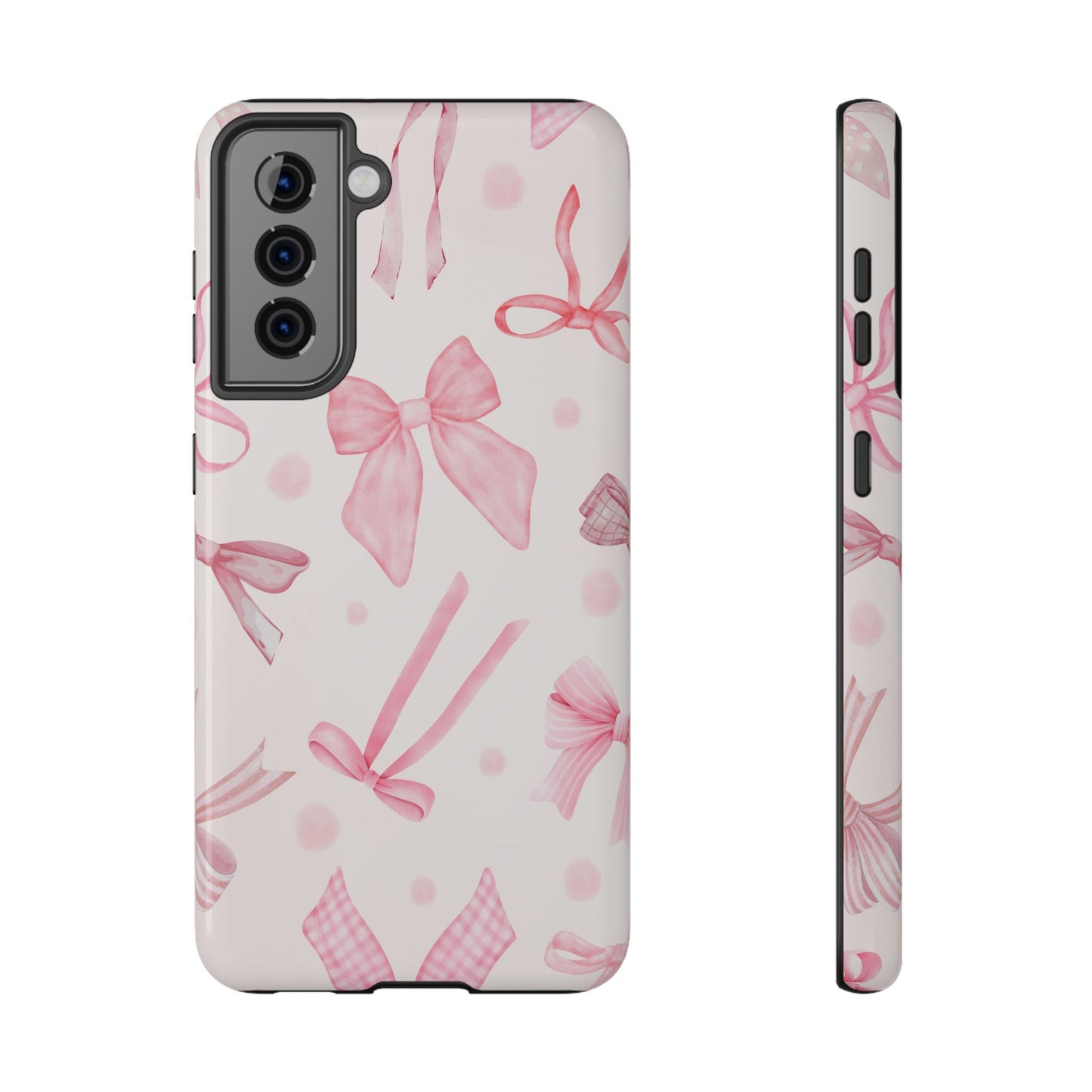 Pink Bows Impact-Resistant Phone Case