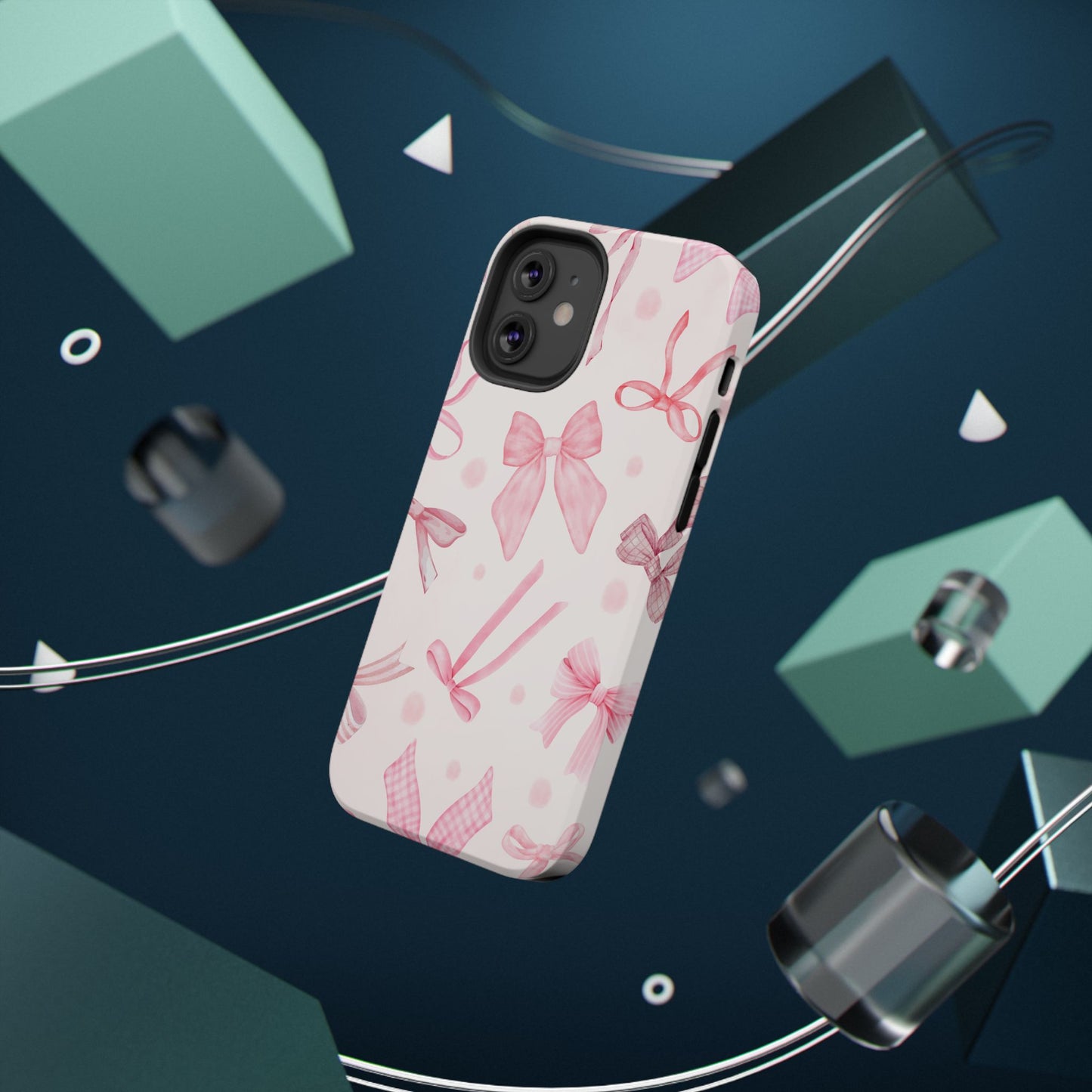 Pink Bows Impact-Resistant Phone Case