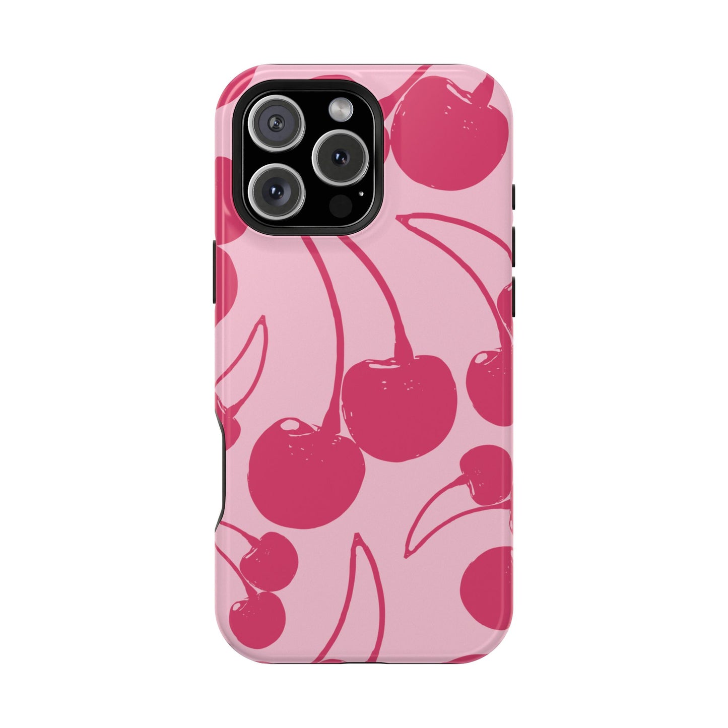 Pink Juicy Cherry Impact-Resistant Case