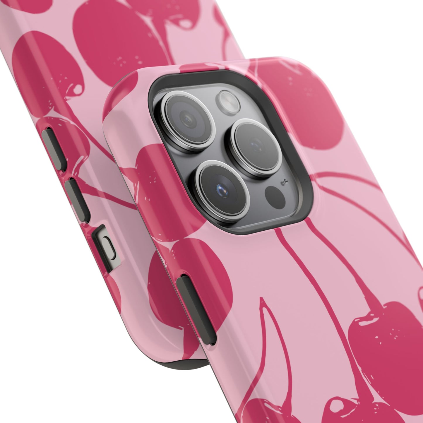 Pink Juicy Cherry Impact-Resistant Case