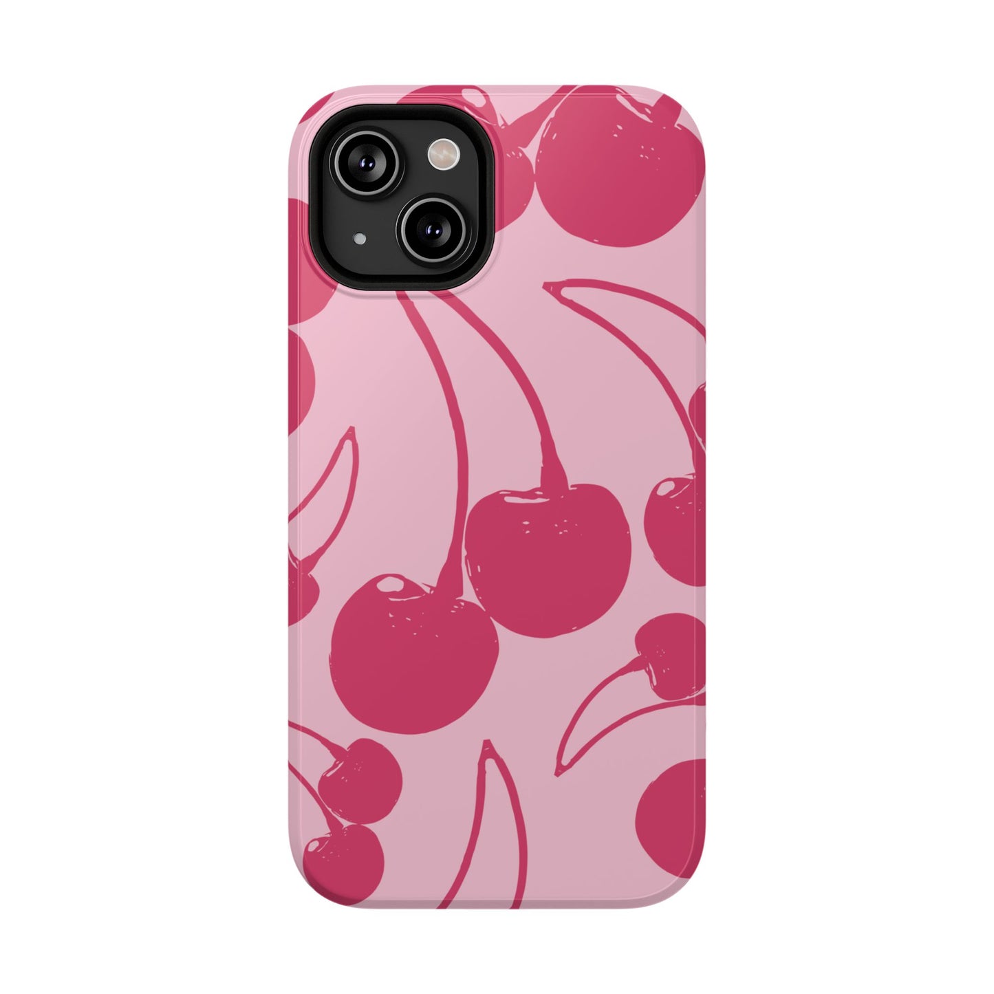 Pink Juicy Cherry Impact-Resistant Case