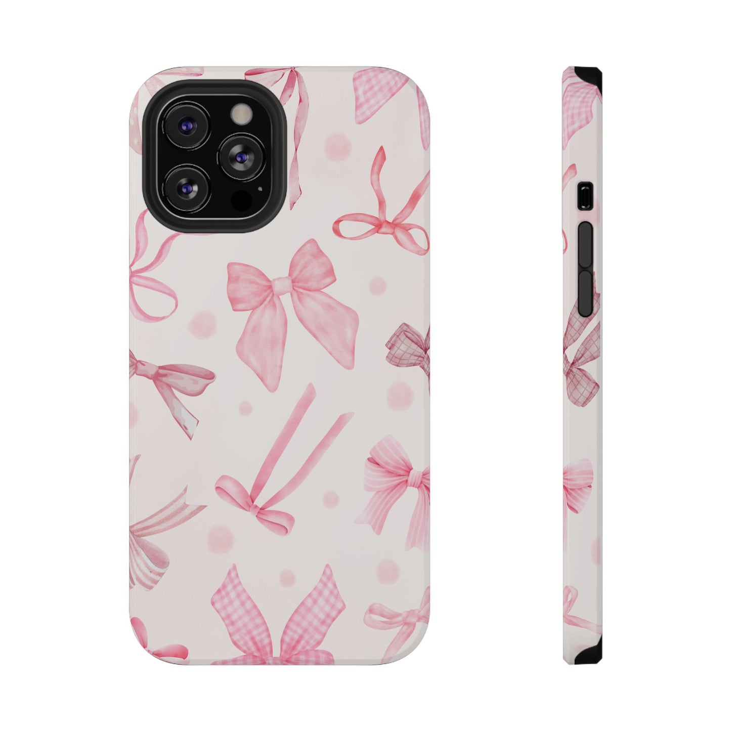 Pink Bows Impact-Resistant Phone Case