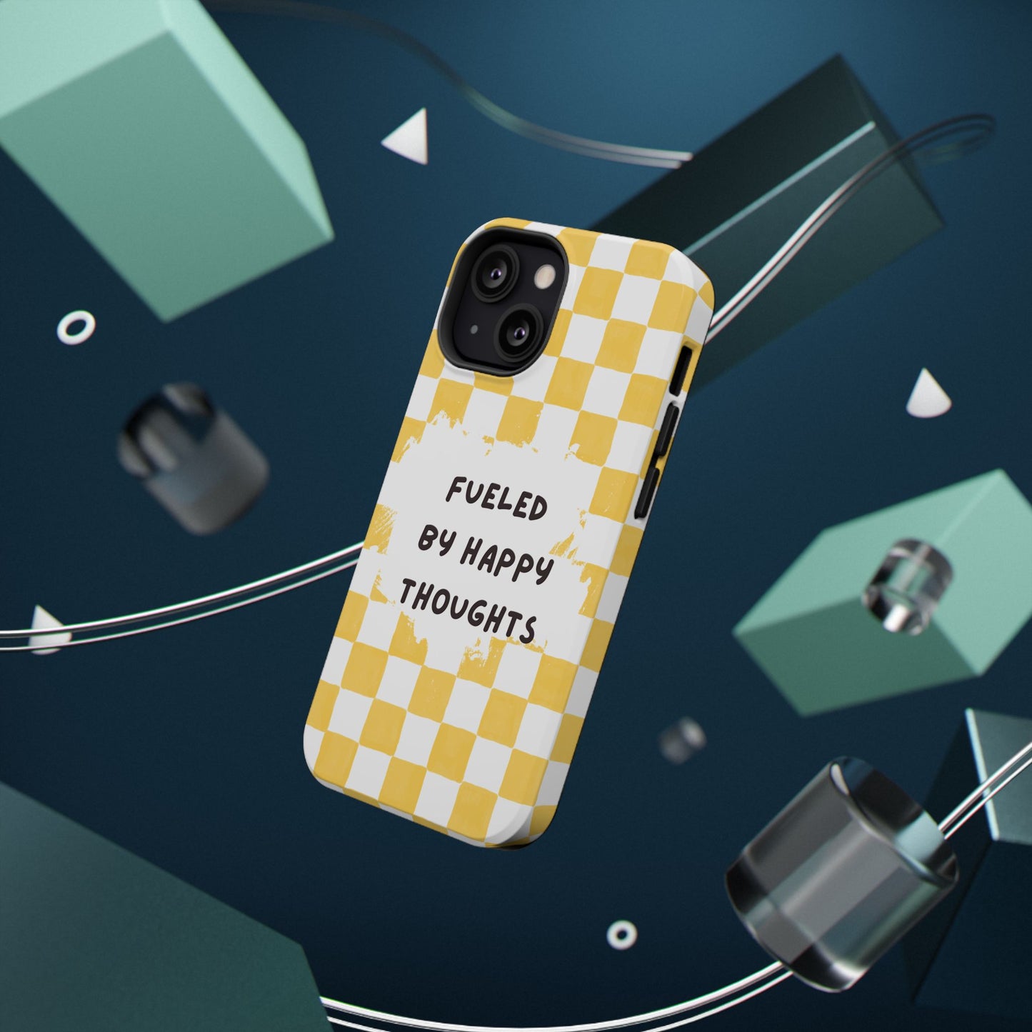 Fueled By Happy Thoughts Impact-Resistant Phone Case