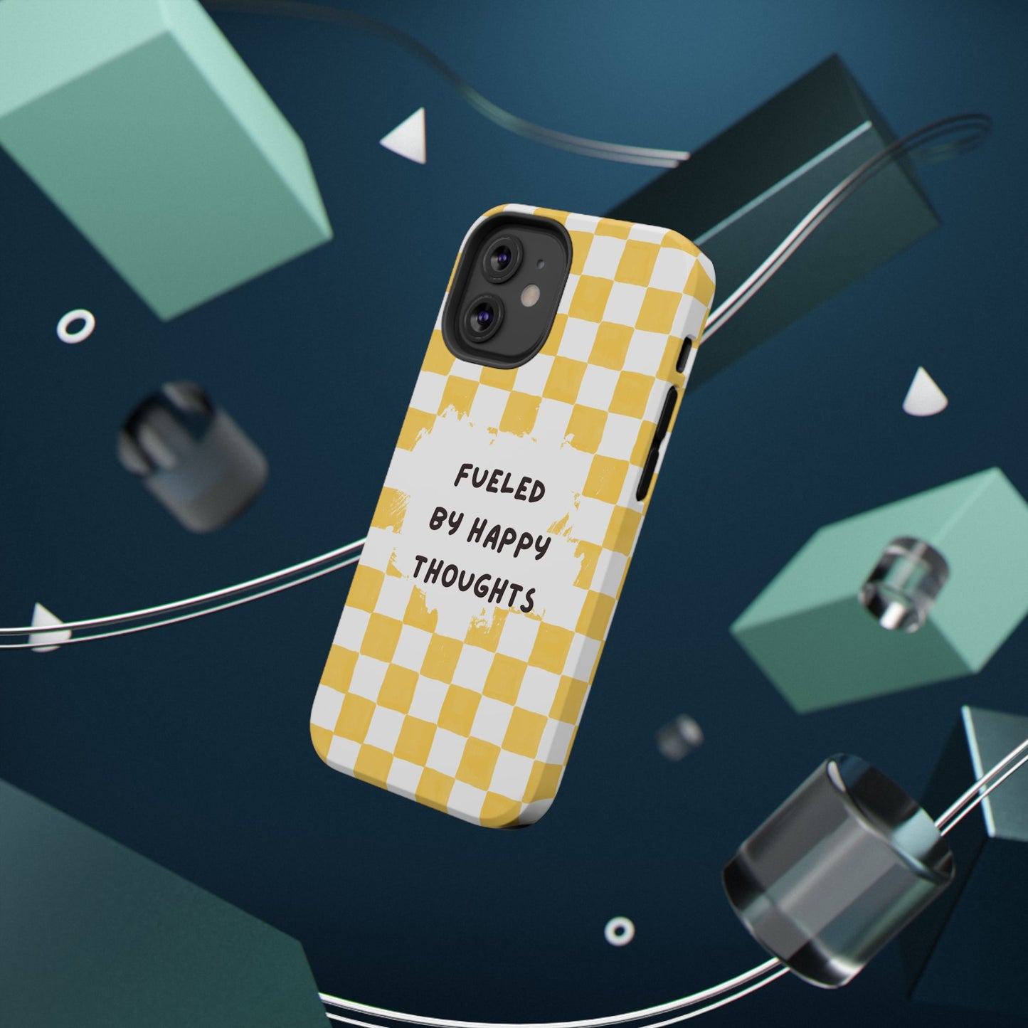 Fueled By Happy Thoughts Impact-Resistant Phone Case