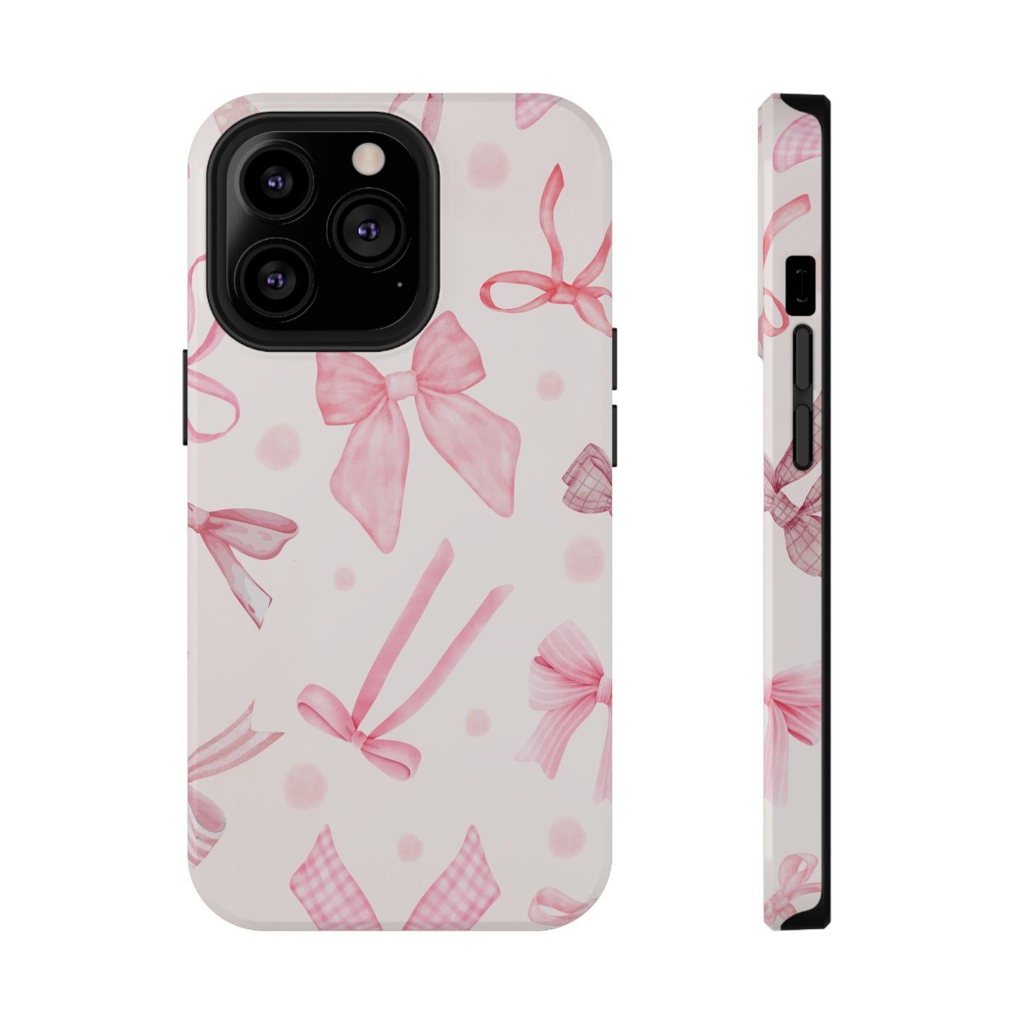 Pink Bows Impact-Resistant Phone Case