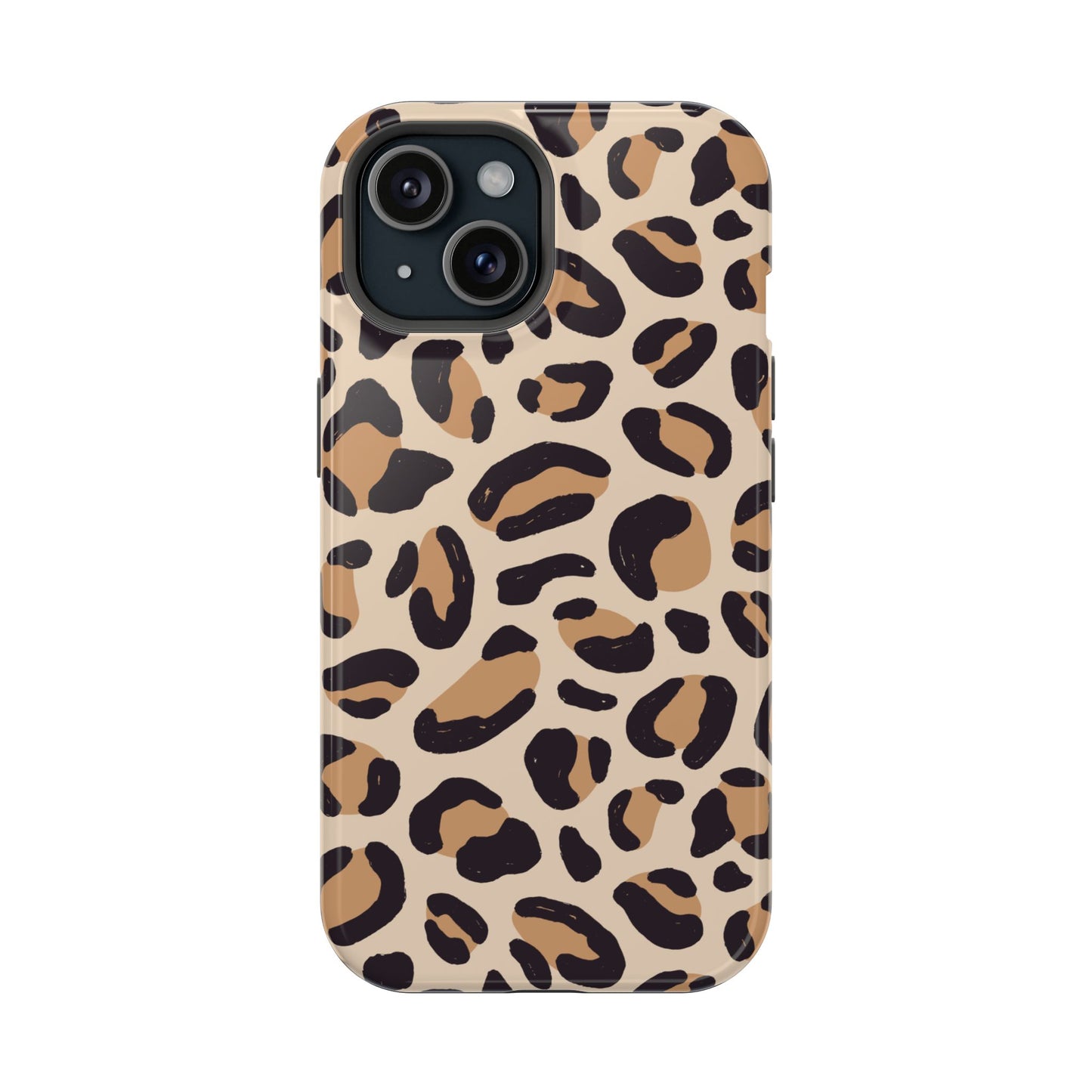Glam Leopard Print Impact-Resistant Phone Case