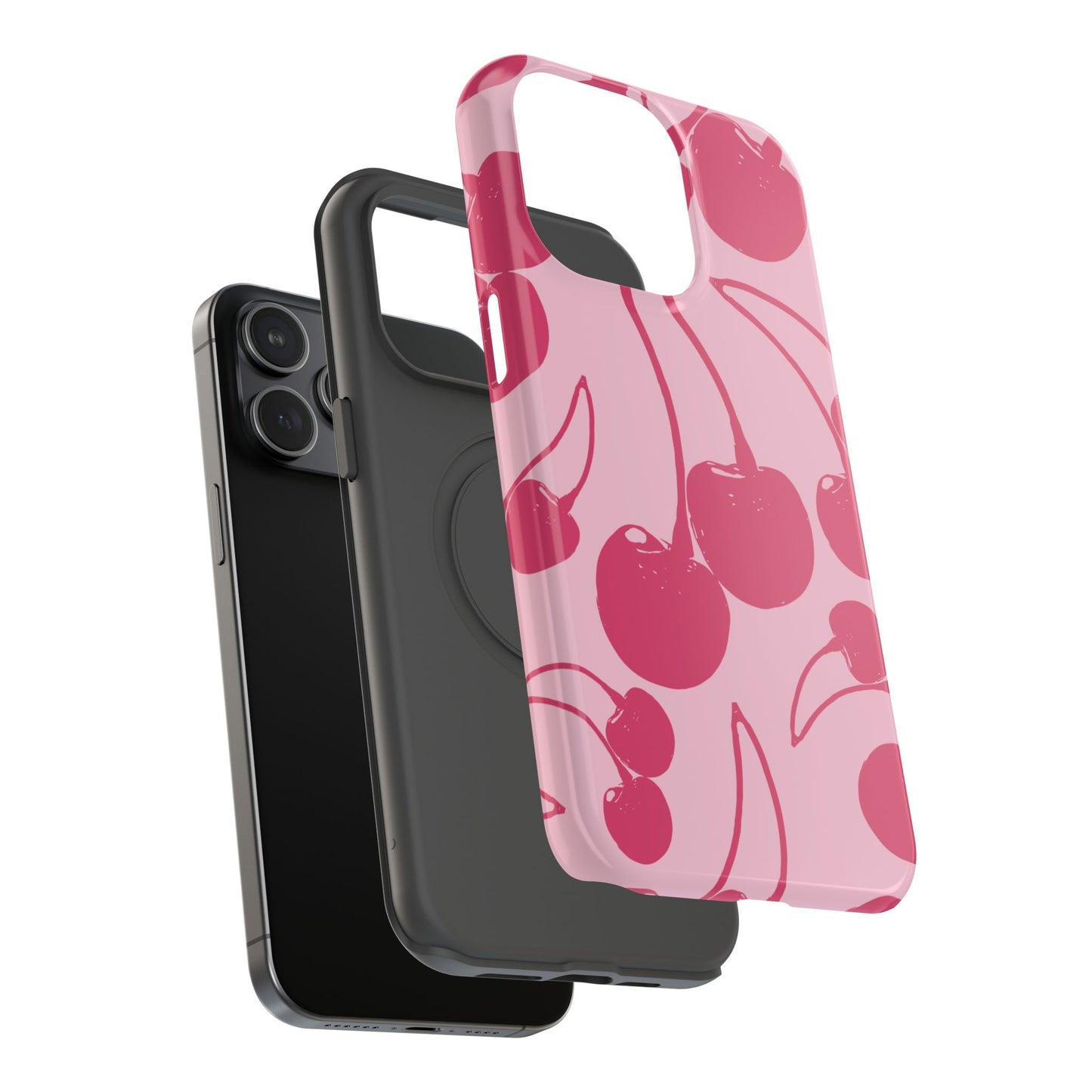 Pink Juicy Cherry Impact-Resistant Case