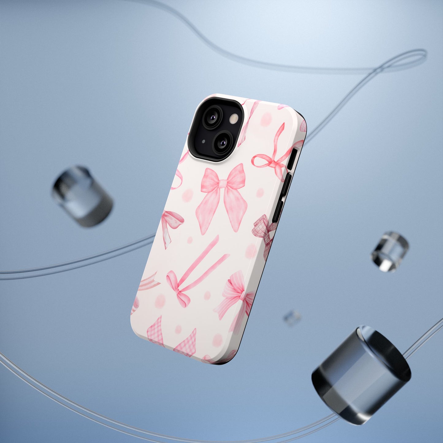Pink Bows Impact-Resistant Phone Case