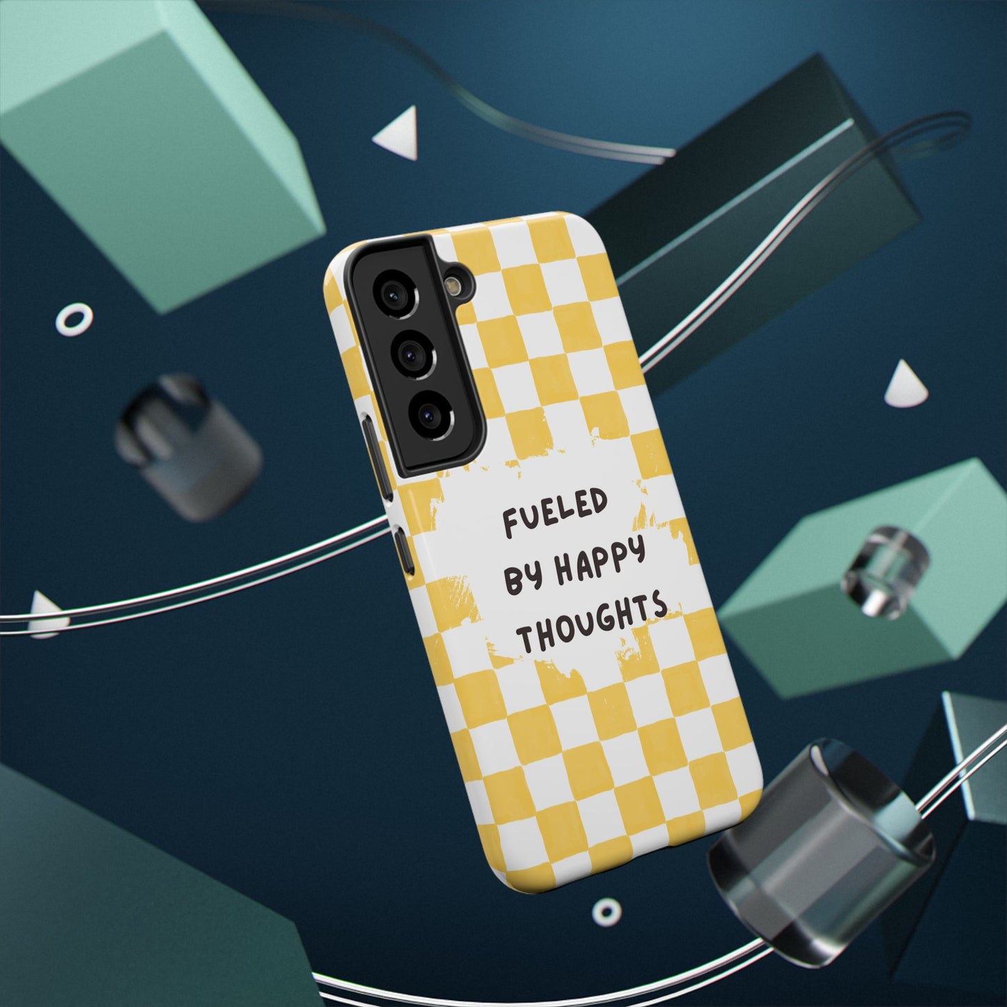 Fueled By Happy Thoughts Impact-Resistant Phone Case