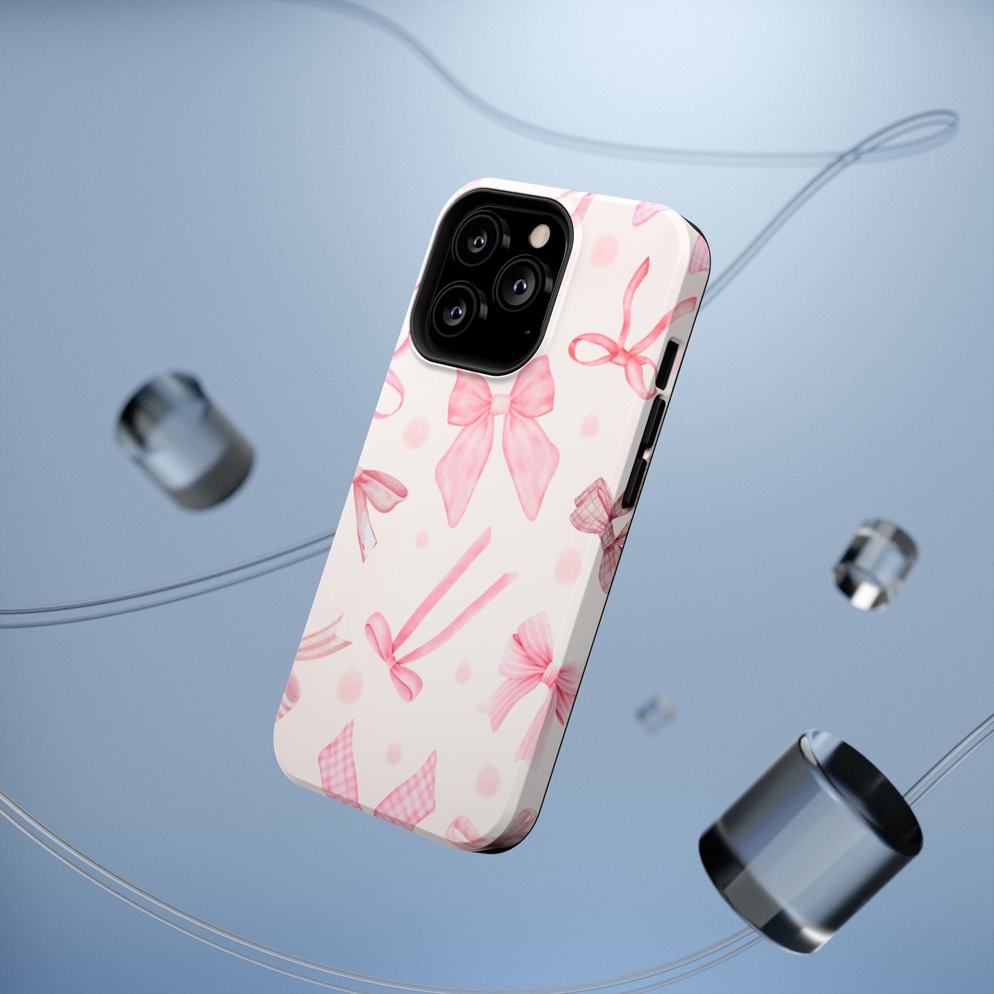 Pink Bows Impact-Resistant Phone Case