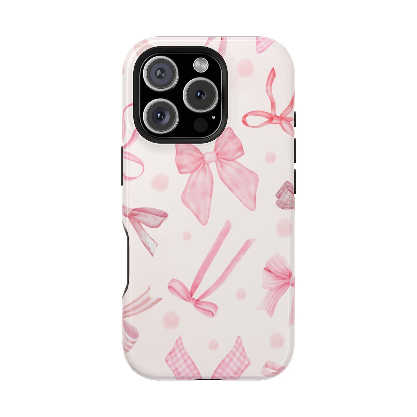 Pink Bows Impact-Resistant Phone Case