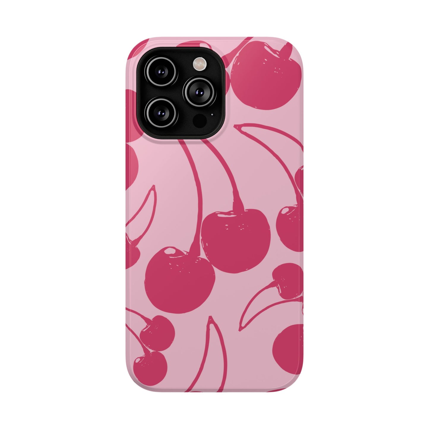 Pink Juicy Cherry Impact-Resistant Case