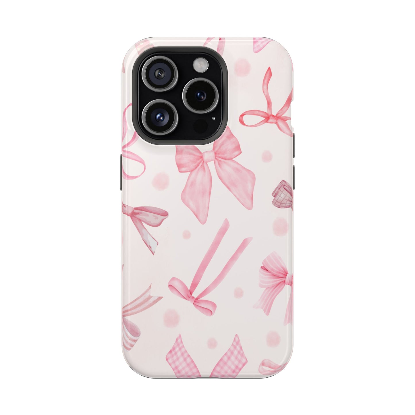 Pink Bows Impact-Resistant Phone Case