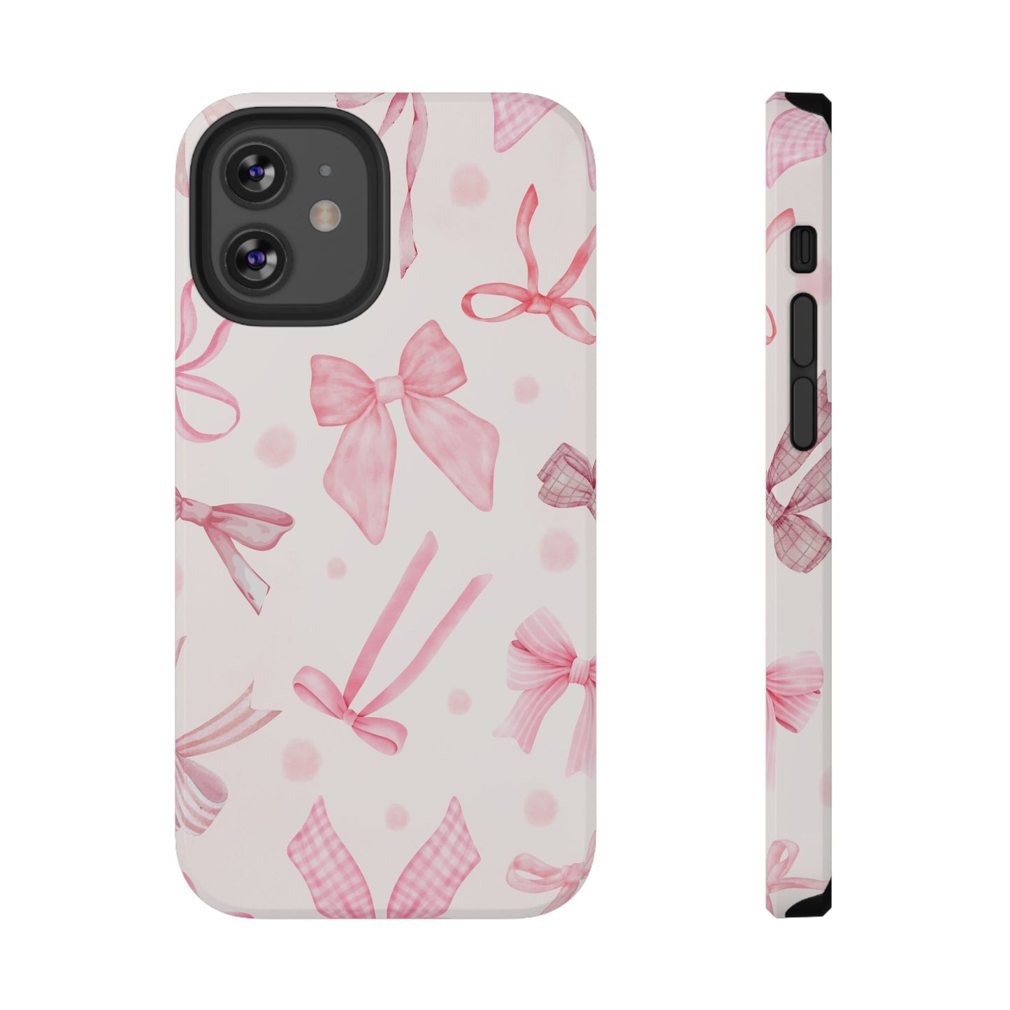 Pink Bows Impact-Resistant Phone Case